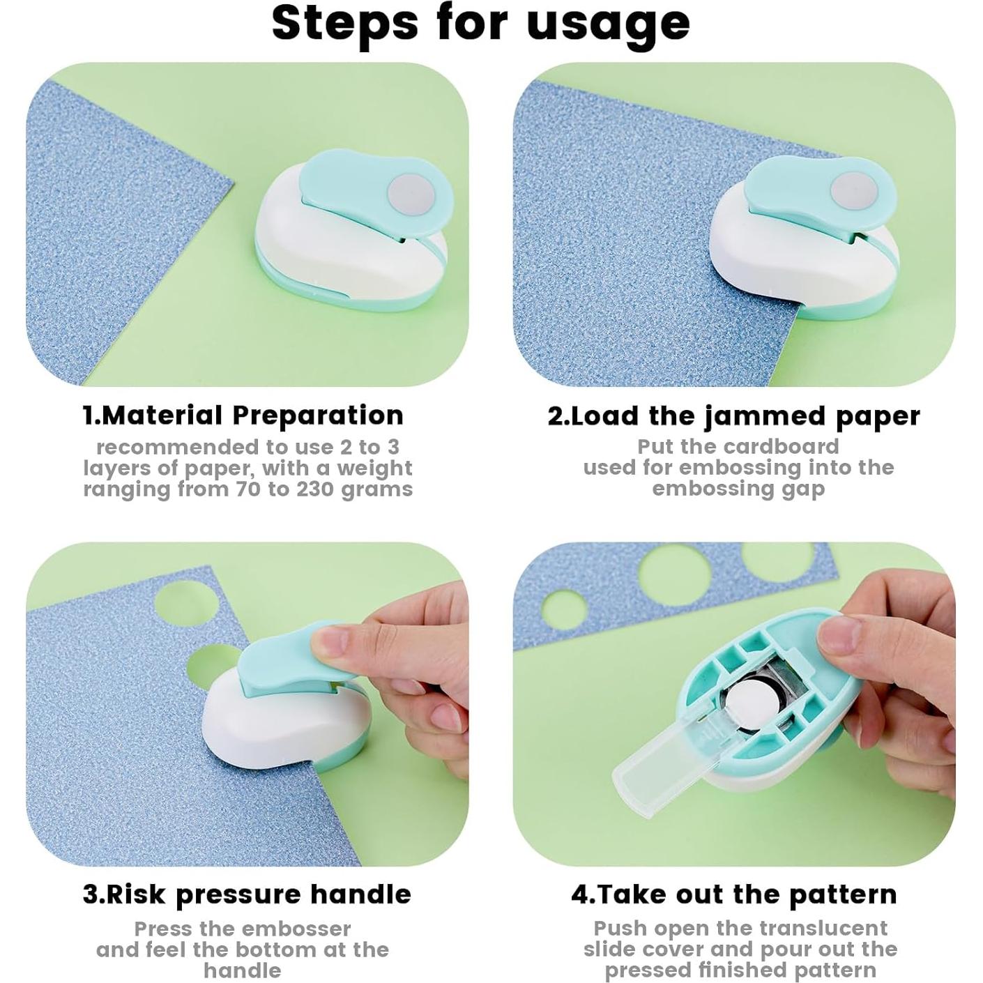 Perforadora Circular Koogel 3PCS - 2.54, 1.59, 0.95 cm para Manualidades