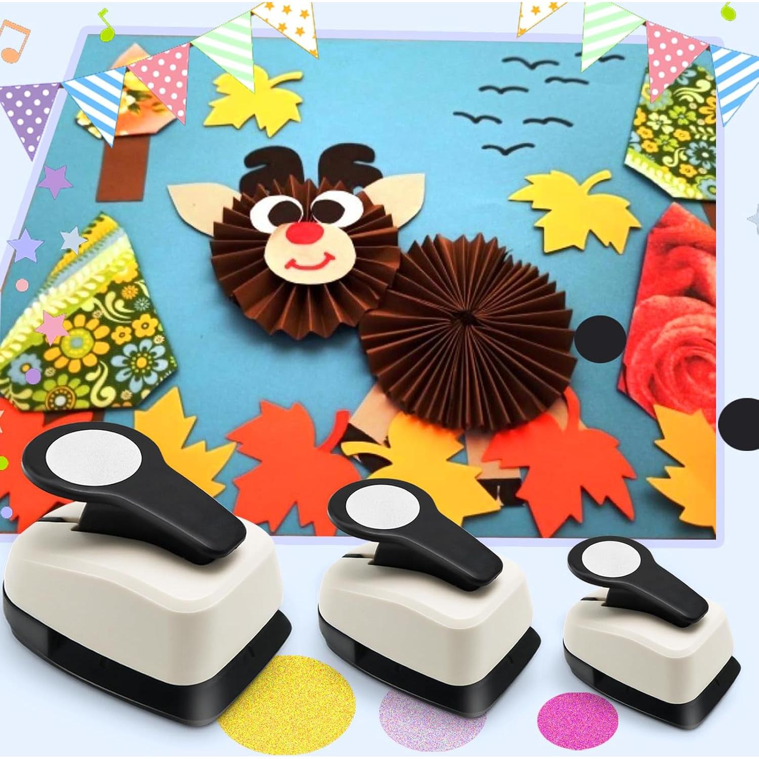 Juego de Perforadoras Circulares HKKYO 3 Piezas 0.95-2.54 cm