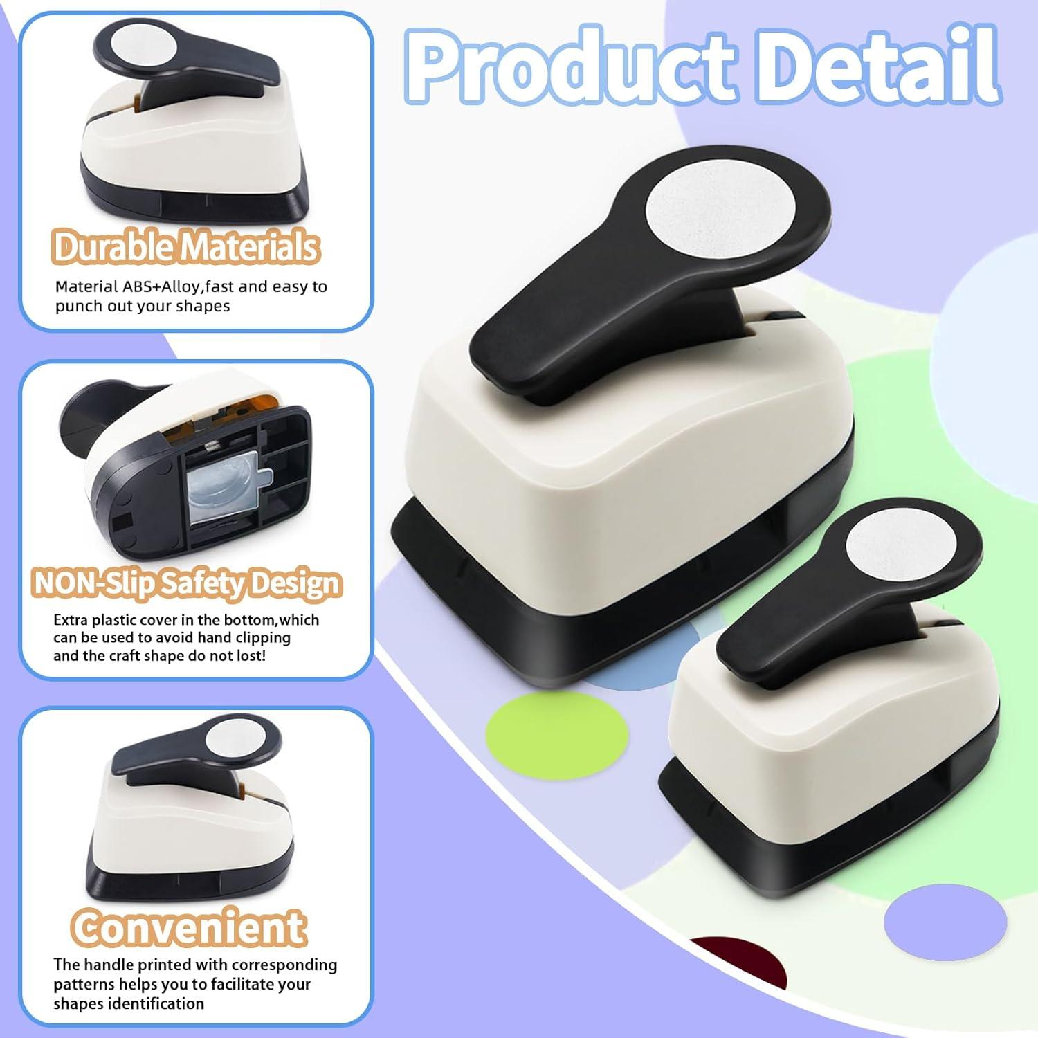 Juego de Perforadoras Circulares HKKYO 3 Piezas 0.95-2.54 cm