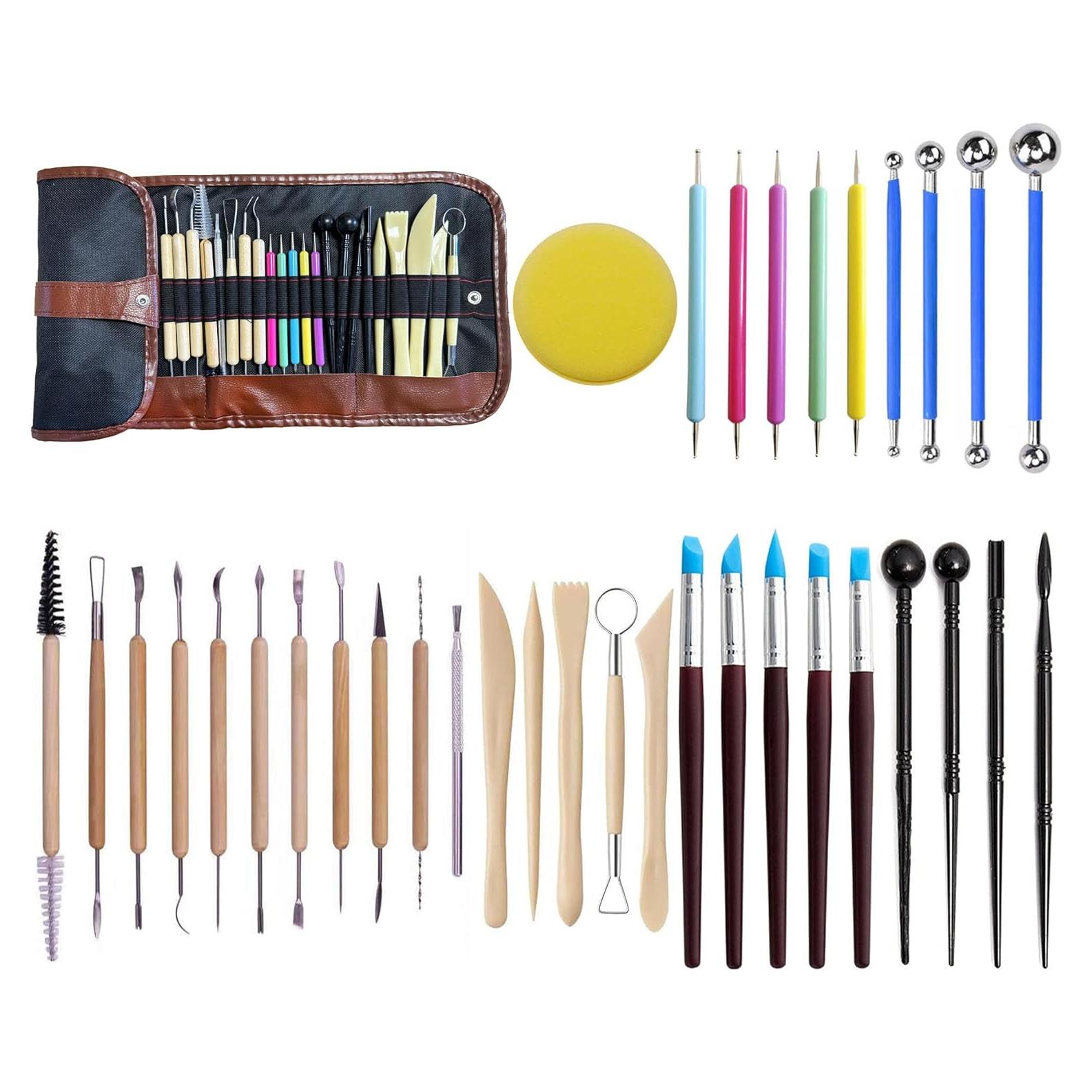 Kit de Herramientas de Escultura en Arcilla LANGQUN 35 Piezas