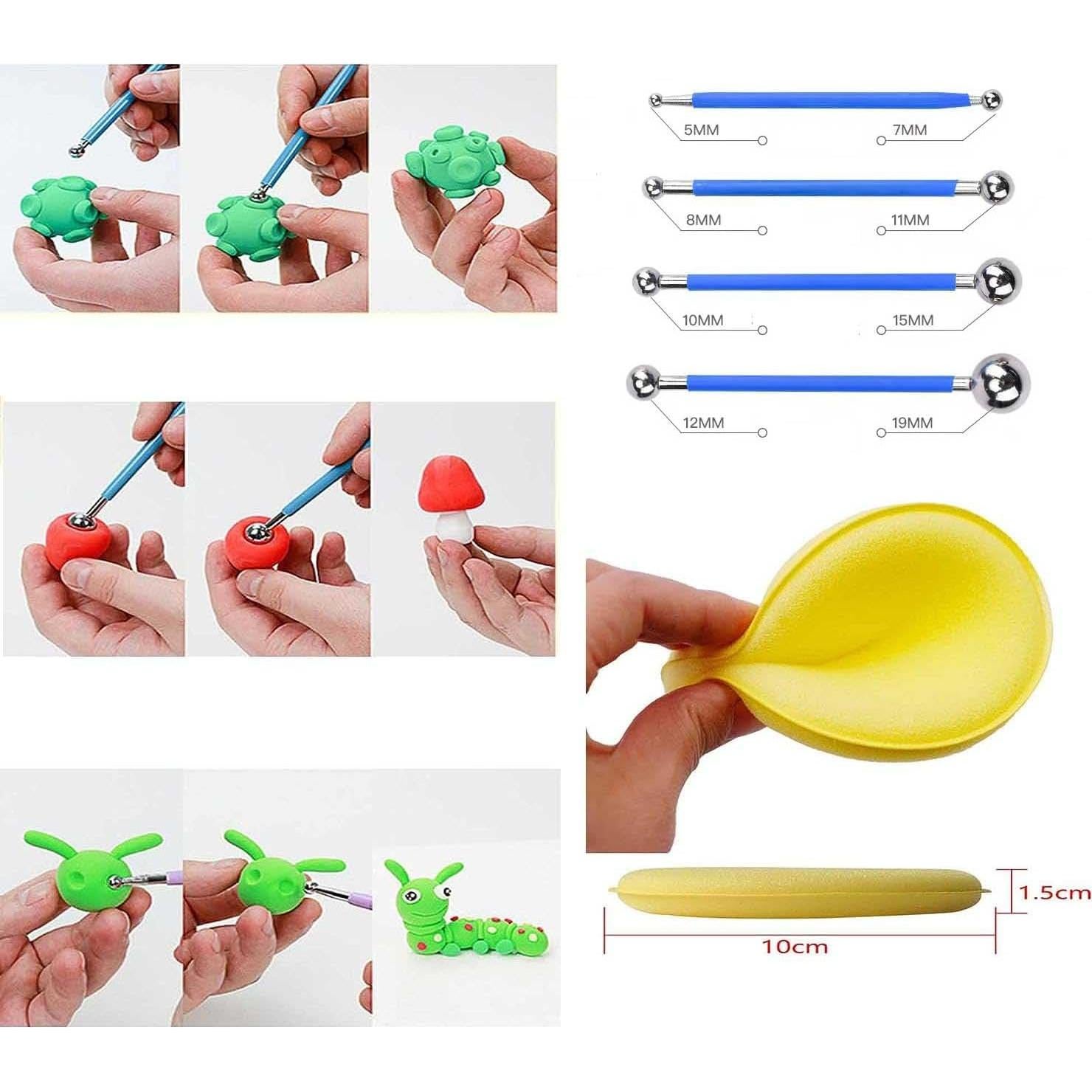 Kit de Herramientas de Escultura en Arcilla LANGQUN 35 Piezas