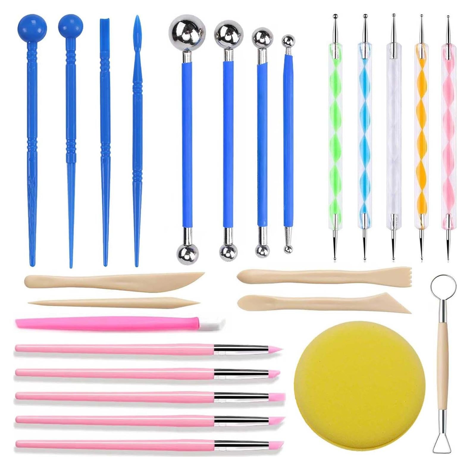 Kit de Herramientas de Punteado para Arcilla LANGQUN 20x10cm