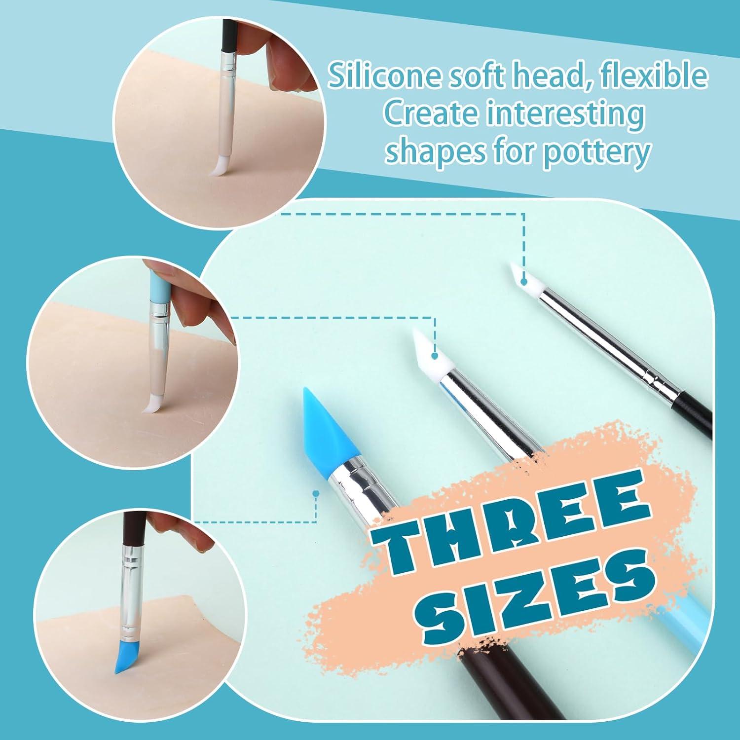 Kit de Herramientas de Esculpido de Silicona Zlulary 15 Piezas