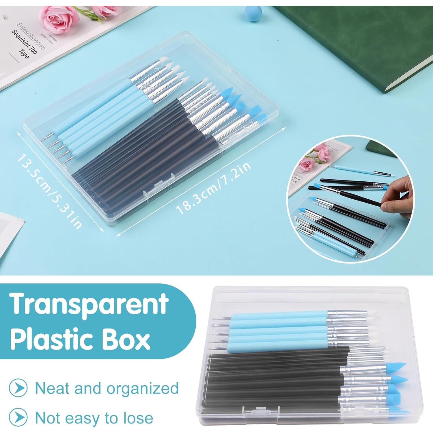 Kit de Herramientas de Esculpido de Silicona Zlulary 15 Piezas