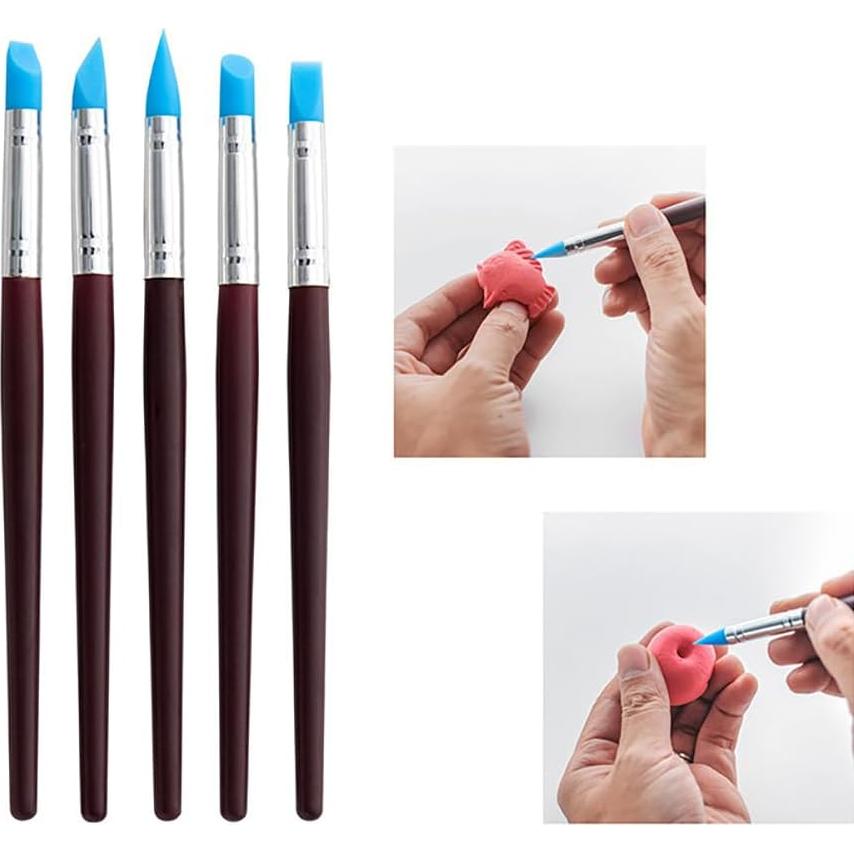 Herramientas de Escultura de Arcilla YAMHOHO 10 Piezas Silicona