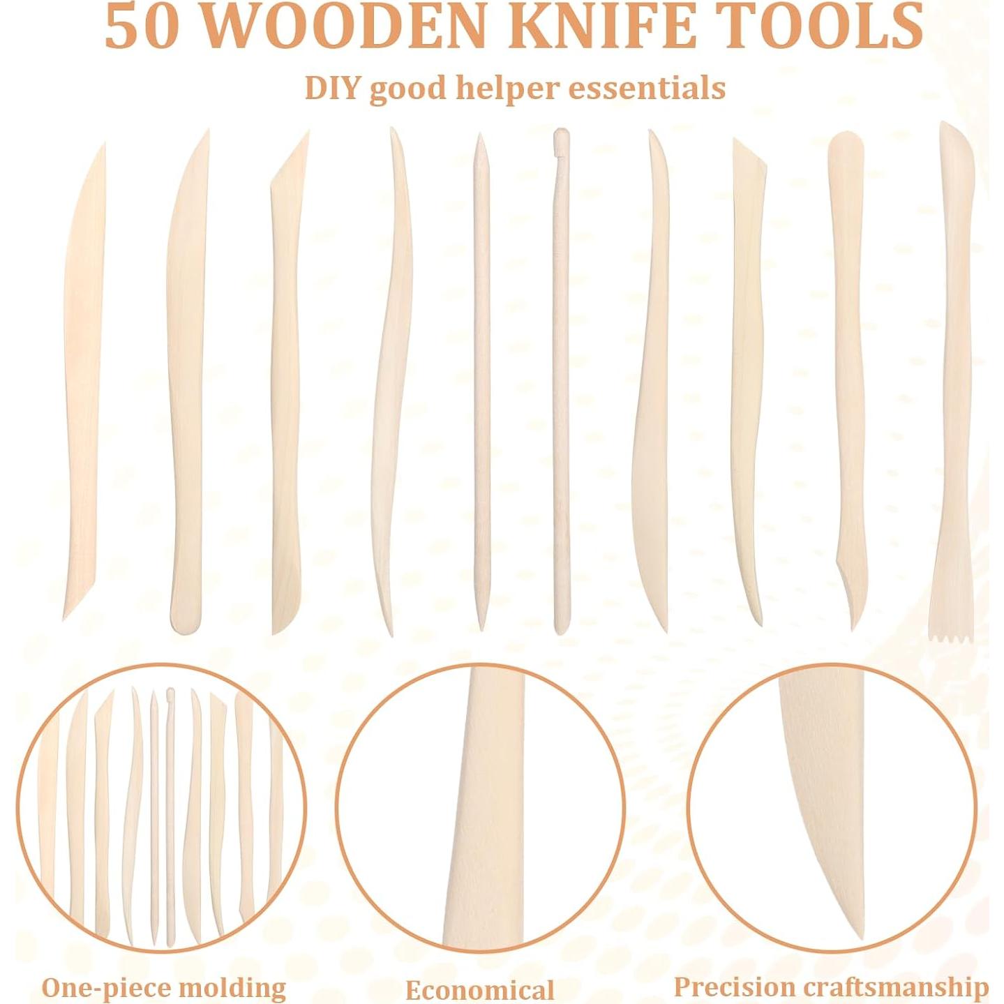 Kit de 50 Herramientas de Escultura de Arcilla LLOUSSAK 15.8cm