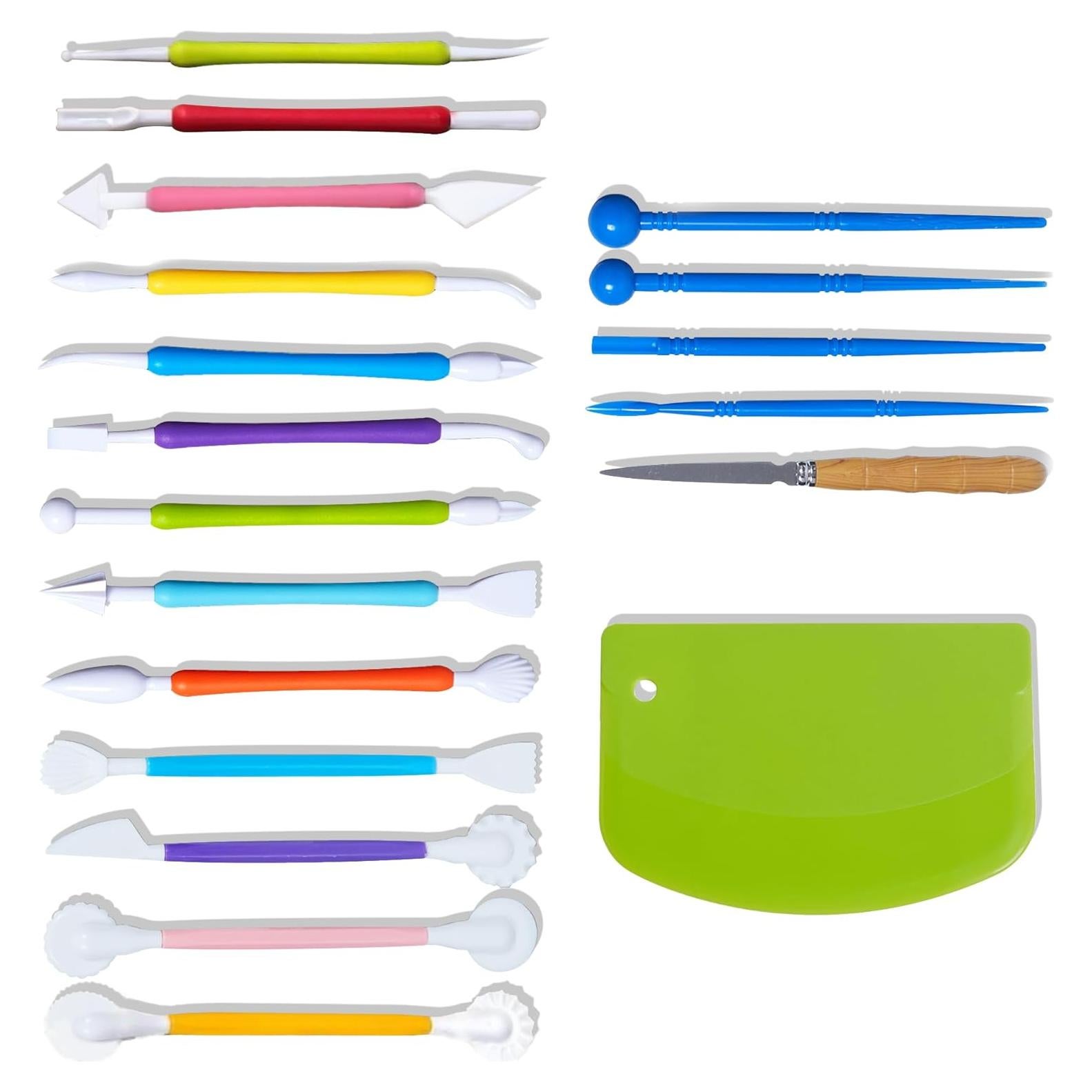 Juego de Herramientas de Arcilla WuMakes 19 Piezas Livianas