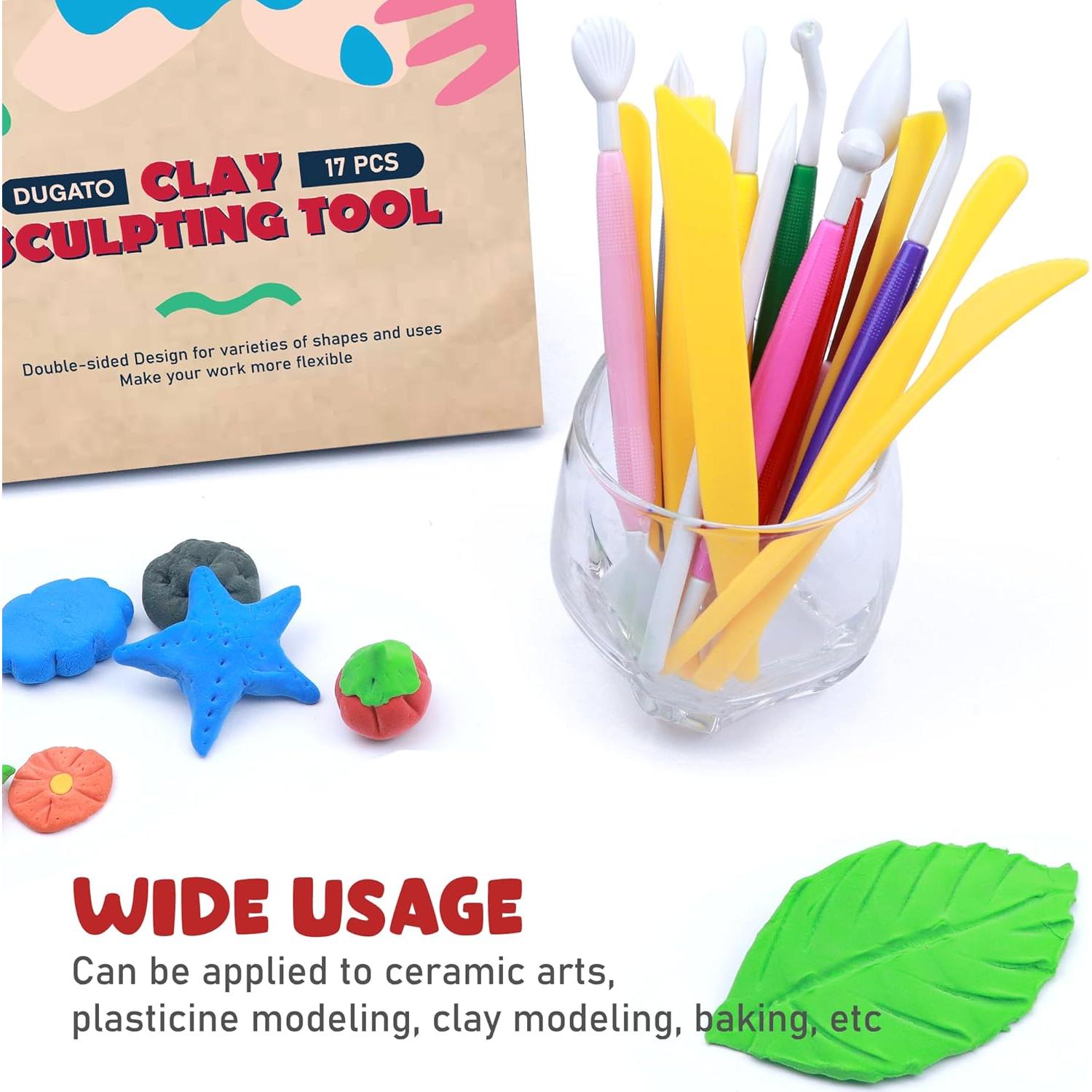 Juego de Herramientas de Escultura DUGATO - 17 Piezas de Plástico