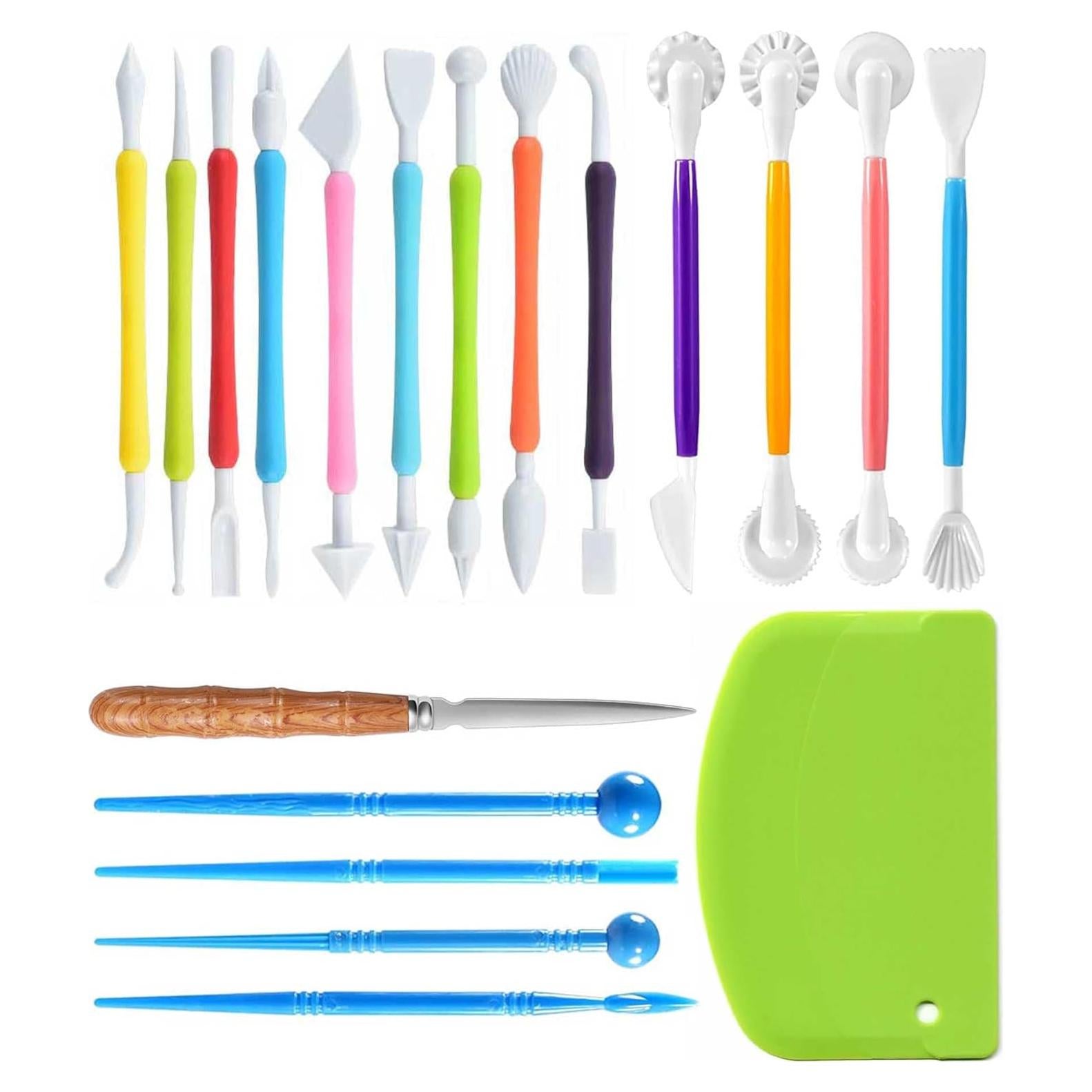 Kit de Herramientas de Escultura de Arcilla Langqun 19 Piezas