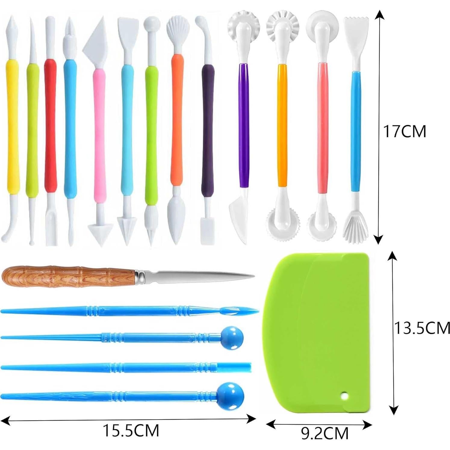 Kit de Herramientas de Escultura de Arcilla Langqun 19 Piezas