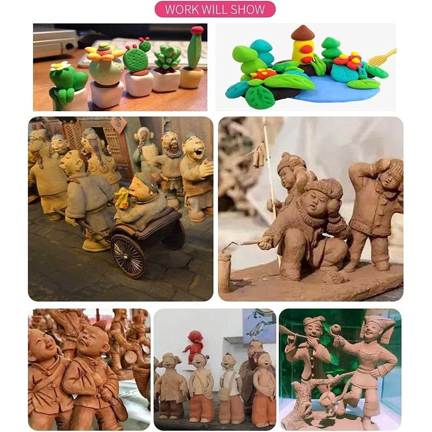 Kit de Herramientas de Escultura de Arcilla Langqun 19 Piezas