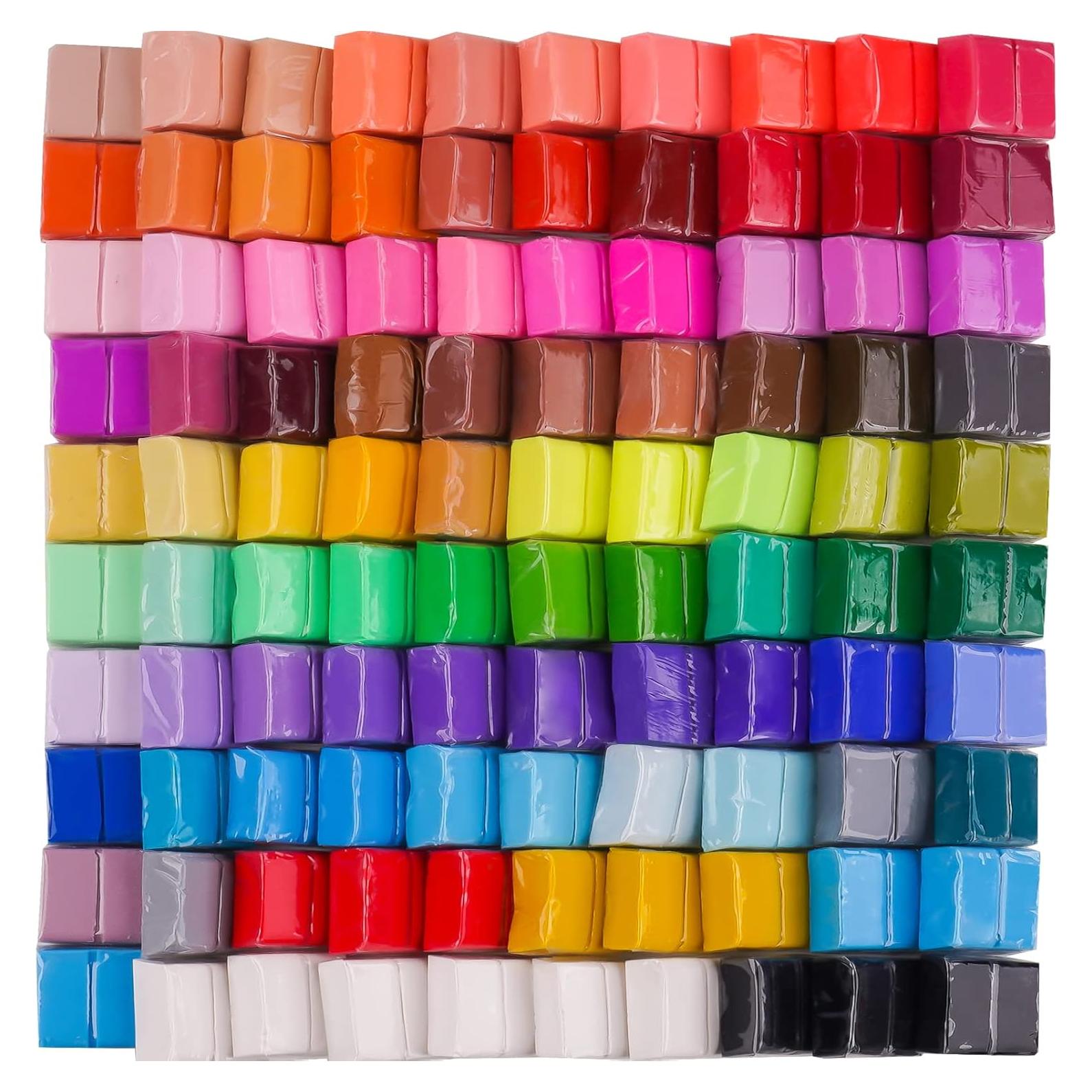 Kit de Arcilla Polimérica Tomorotec 100PCS 82 Colores Horneable