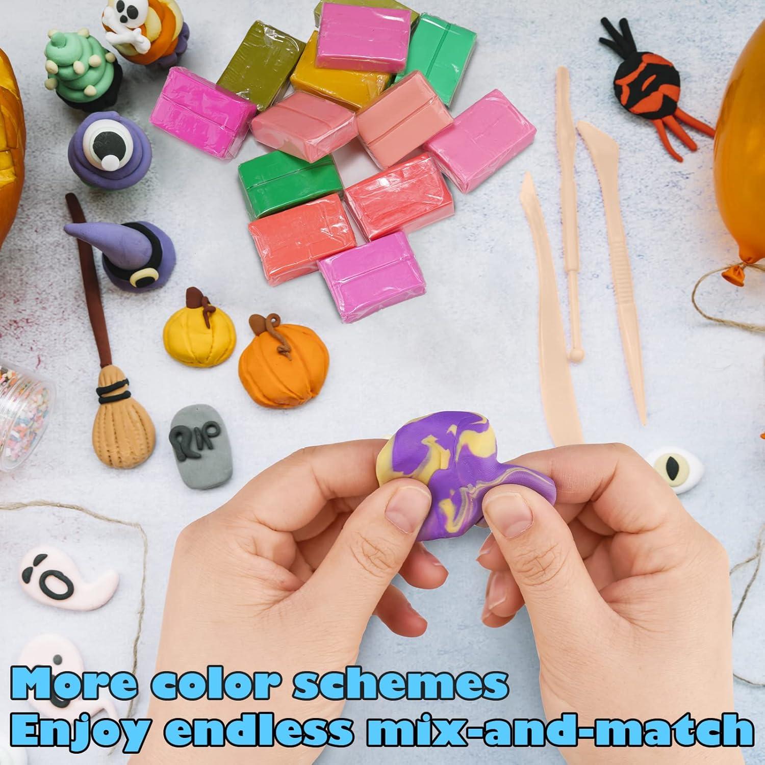 Kit de Arcilla Polimérica Tomorotec 100PCS 82 Colores Horneable