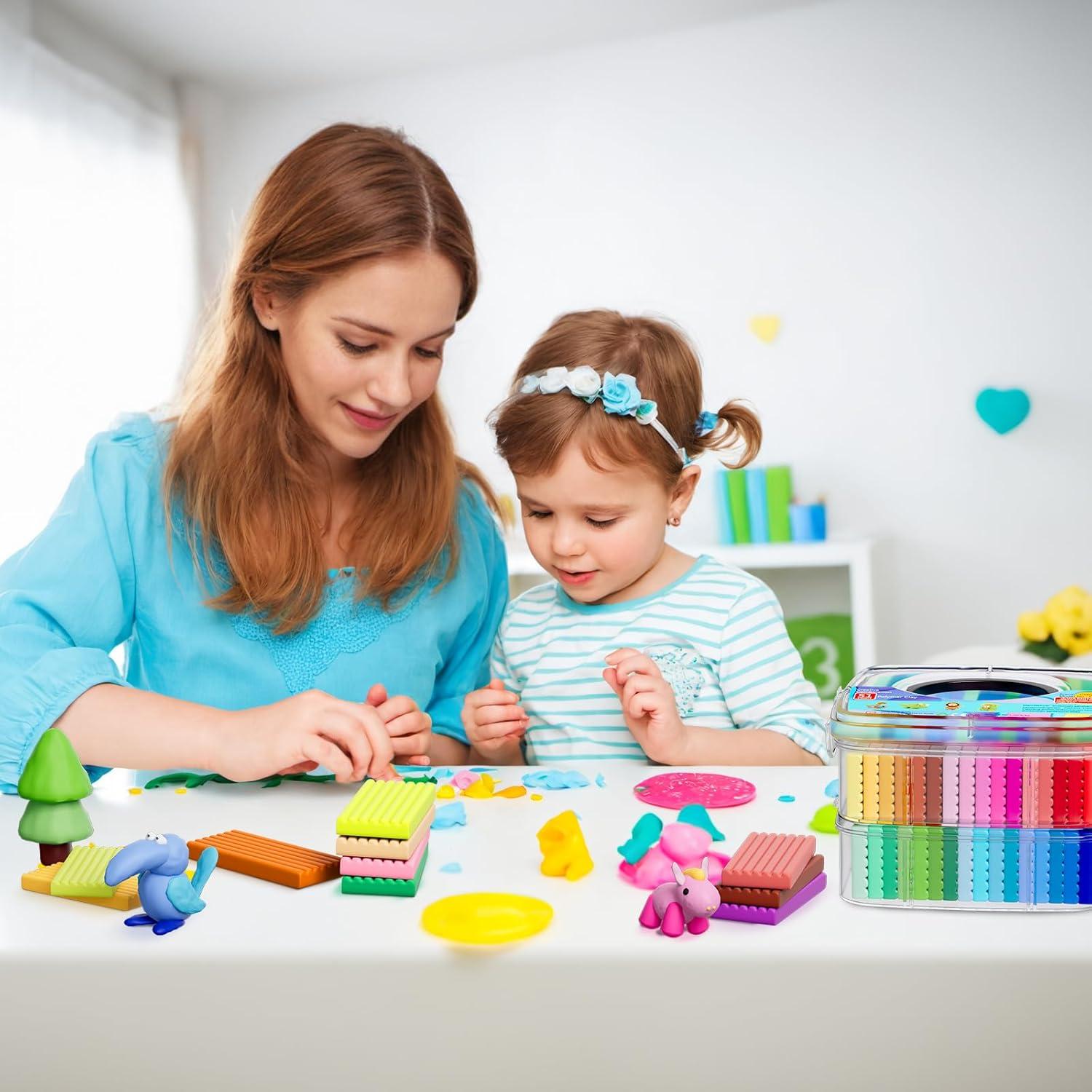 Kit de Arcilla Polimérica CiaraQ - 51 Colores, Horneable