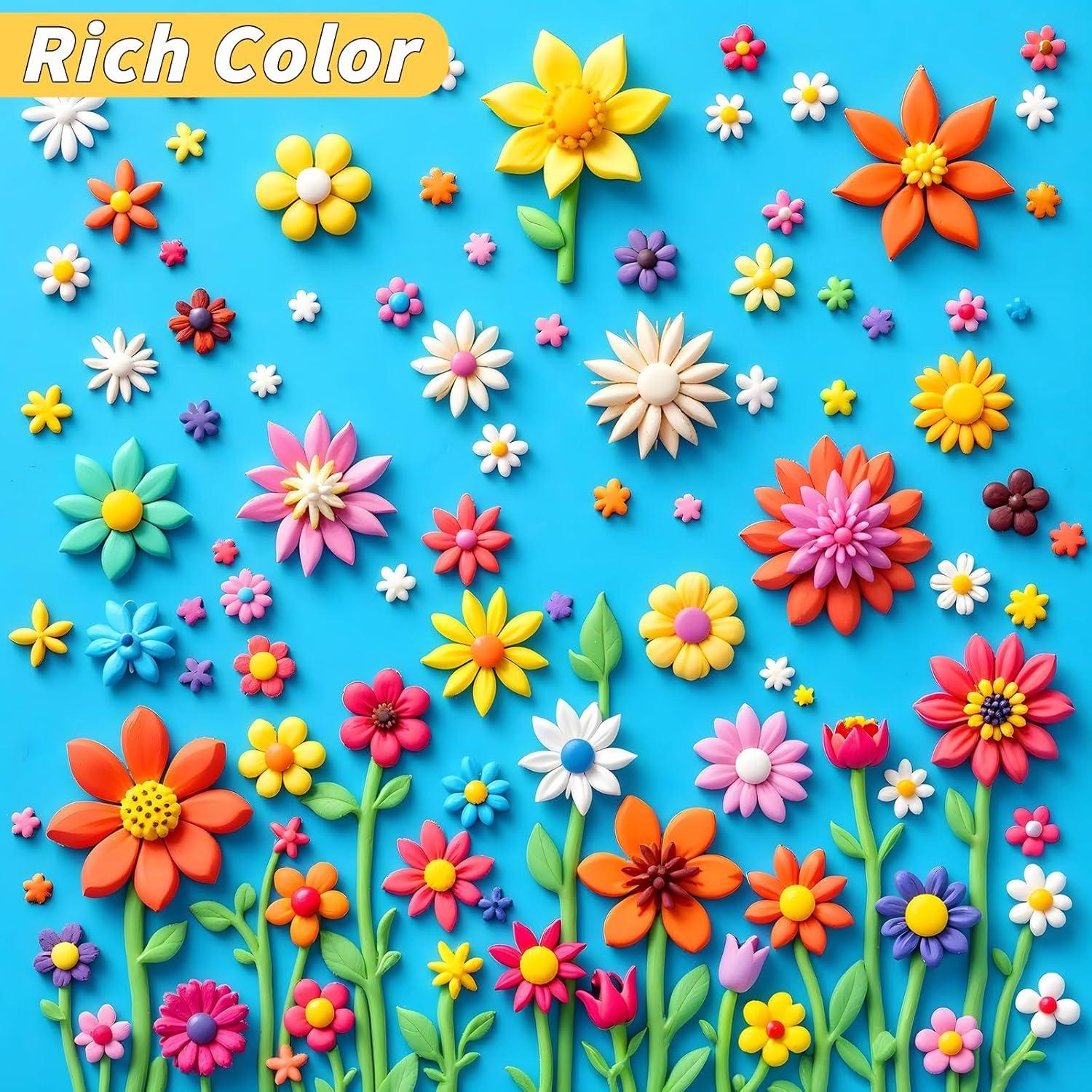 Kit de Arcilla Polimérica UZLU 120 Colores 0.91 kg para Niños