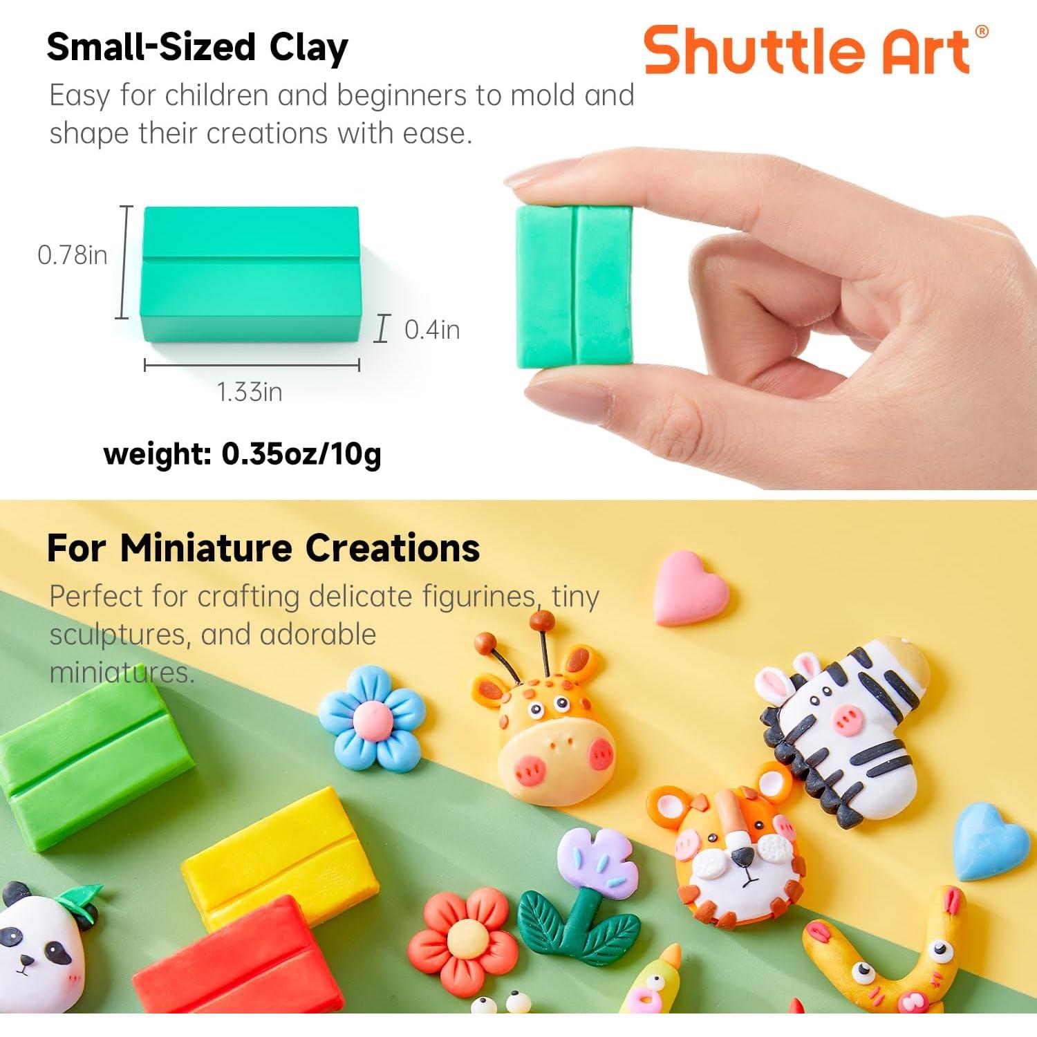 Kit de Arcilla Polimérica Shuttle Art 117 Piezas 95 Colores