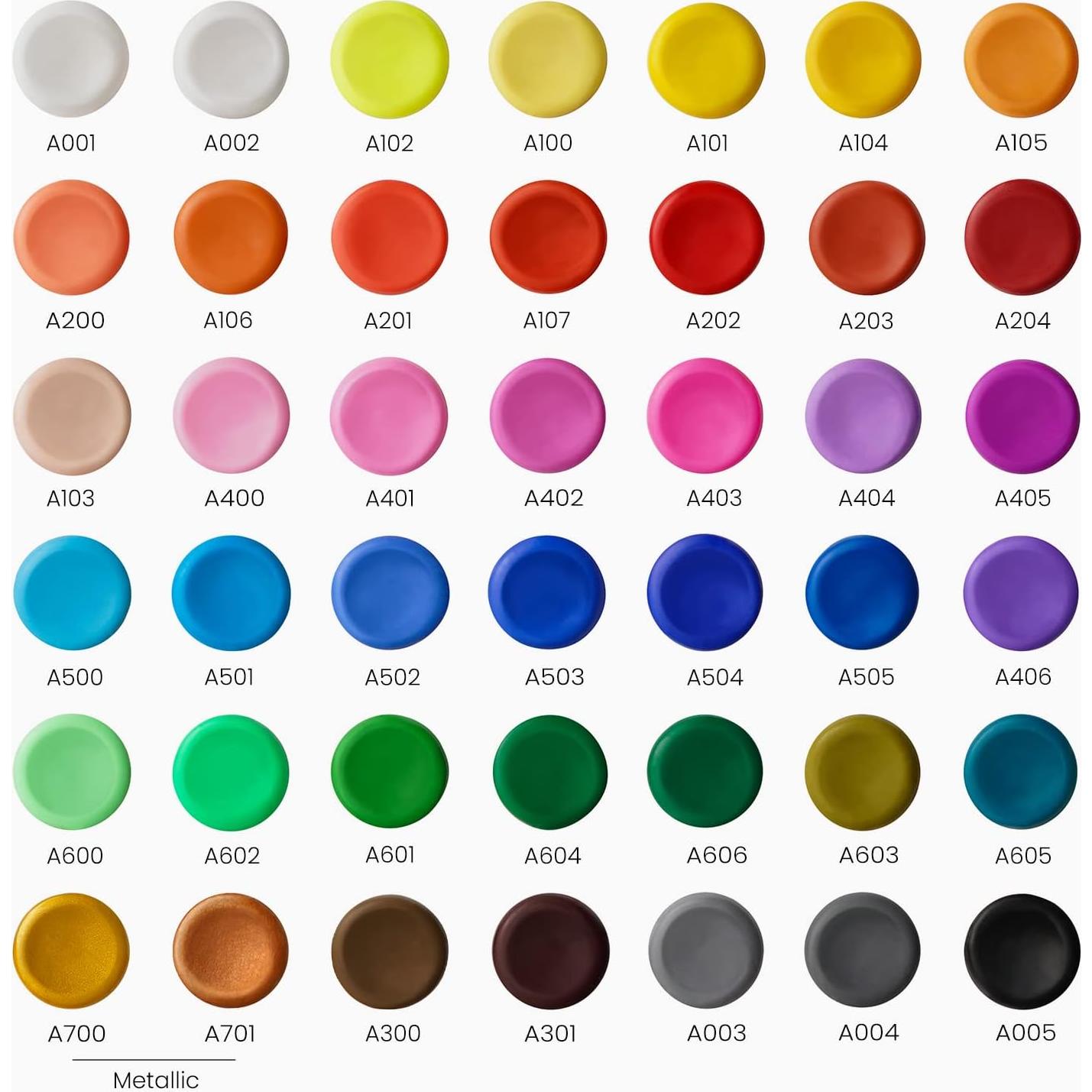 Kit de Arcilla Polimérica ARTEZA 42 Colores + 5 Herramientas