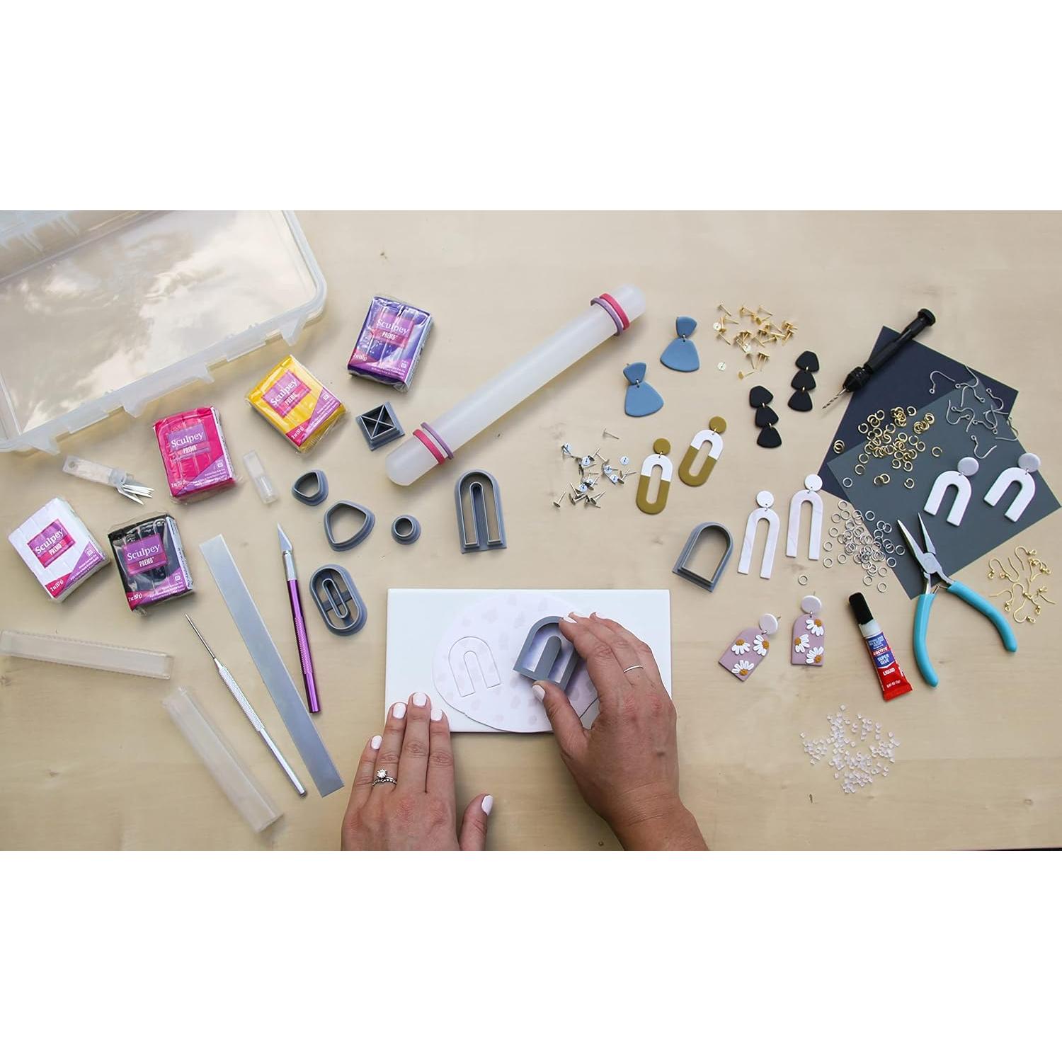 Kit de Aretes de Arcilla Polimérica The Clayful Co - 40 Pares