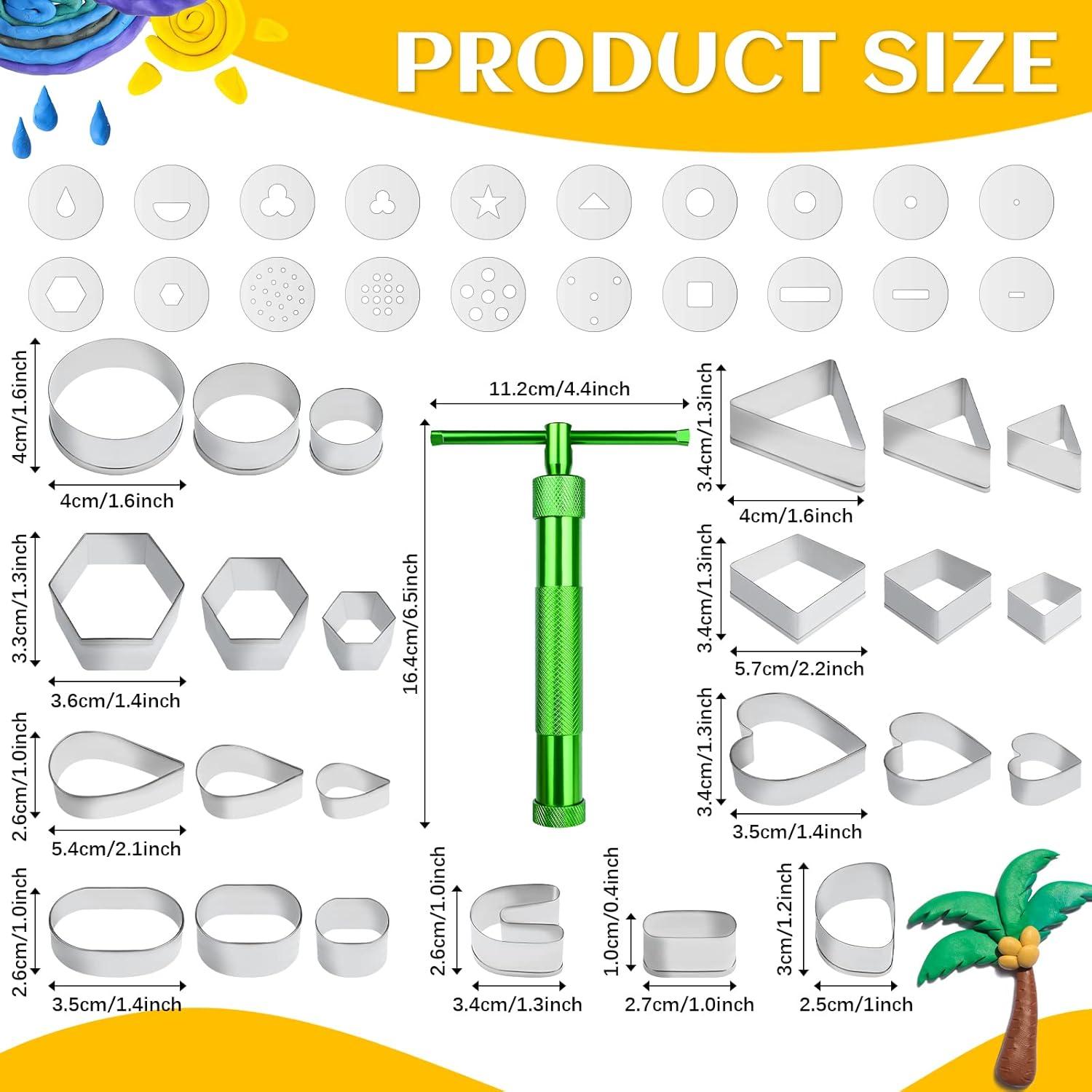 Juego de Herramientas de Extrusión de Arcilla Yoiemivy 45 Piezas