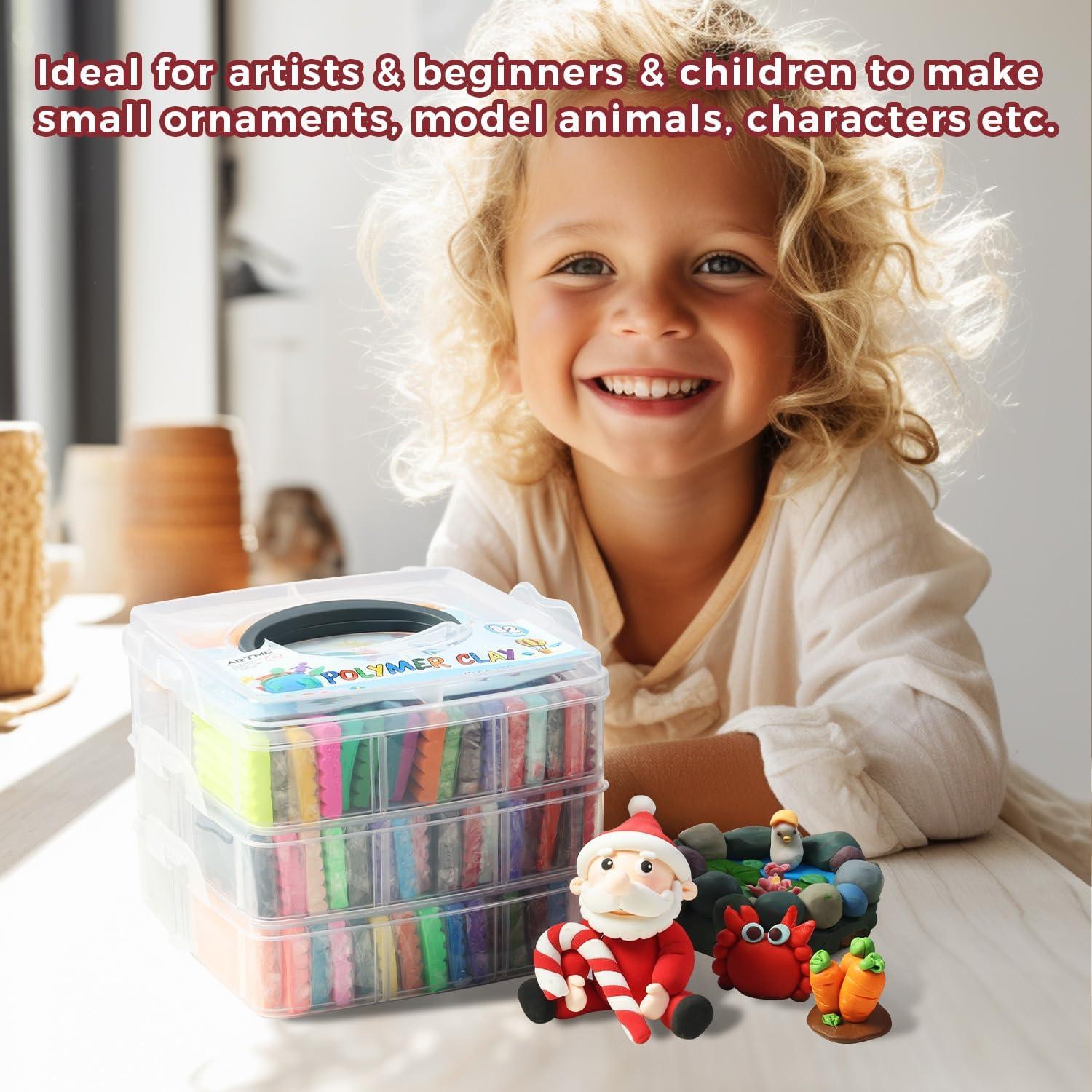 Kit de Arcilla Polimérica ARTME 82 Colores No Tóxica 2.14 kg