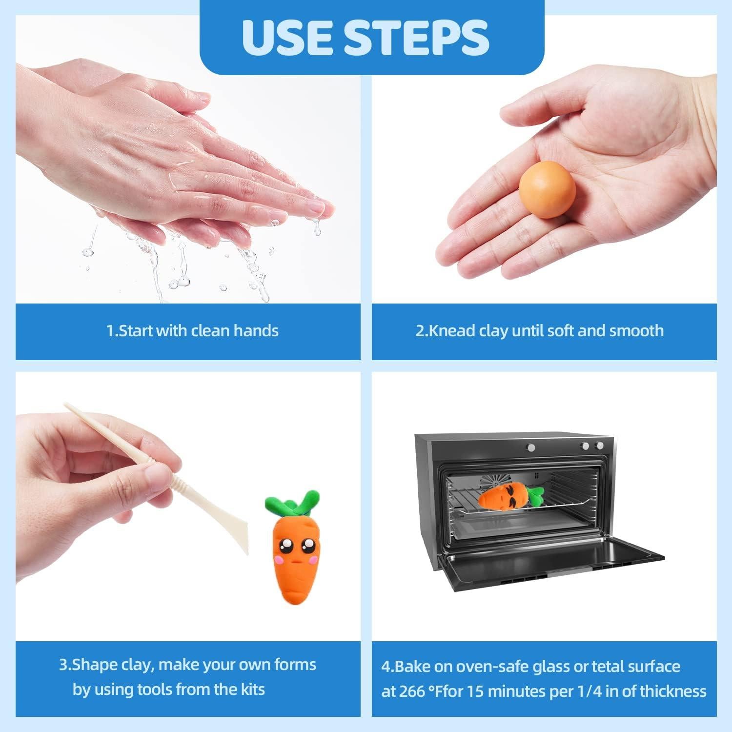 Kit de Arcilla Polimérica ARTME 82 Colores No Tóxica 2.14 kg