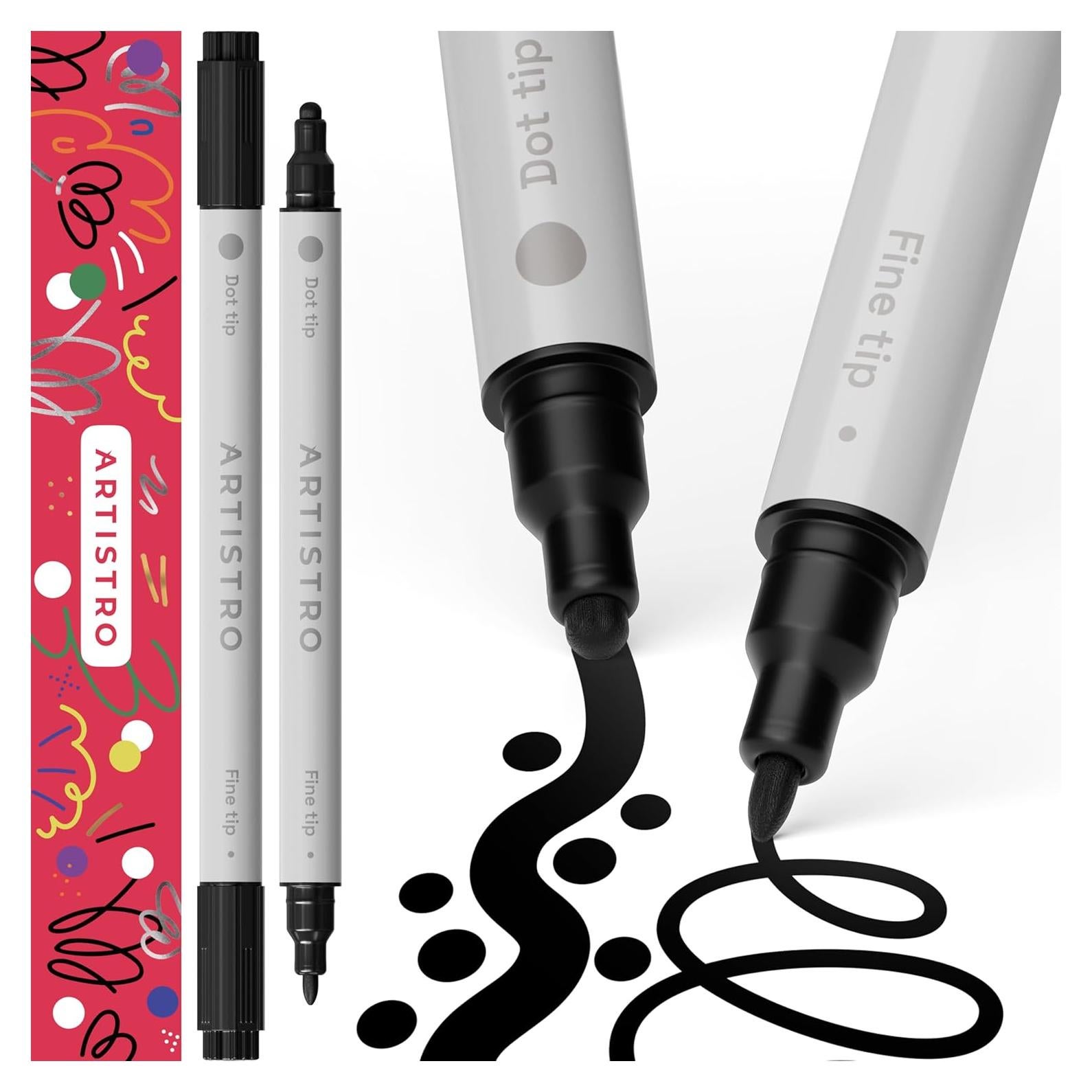 Marcadores de Pintura Acrílica Doble Punta ARTISTRO 2 Unidades