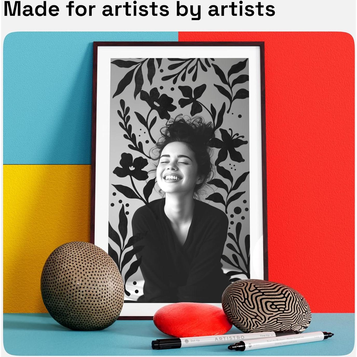 Marcadores de Pintura Acrílica Doble Punta ARTISTRO 2 Unidades