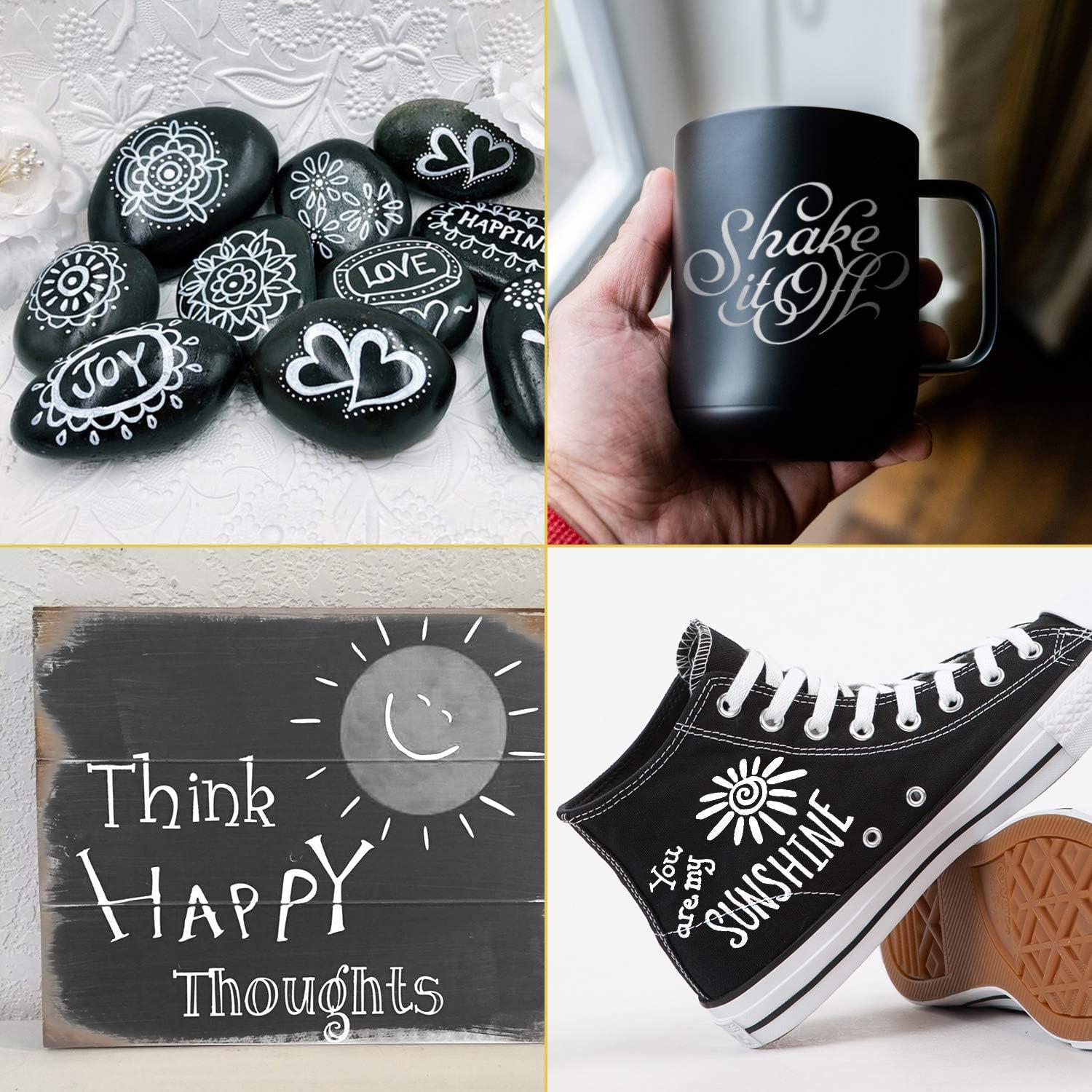 Marcadores de Pintura Acrílica Blanca AKARUED - 8 Unidades 2-3mm