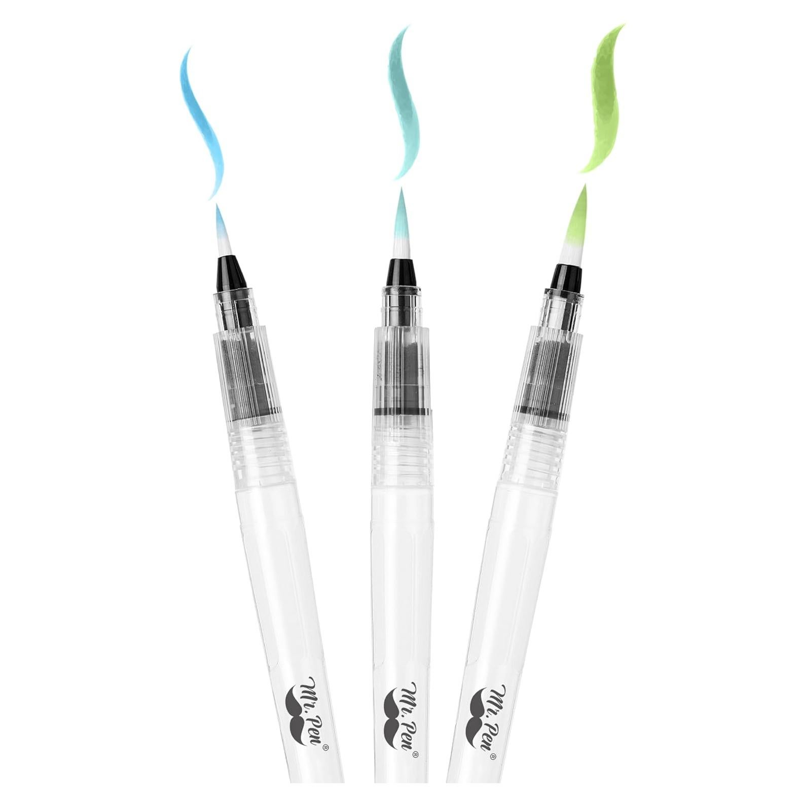 Marcadores de Pincel Acuarelables Mr. Pen Set de 3 Multicolor