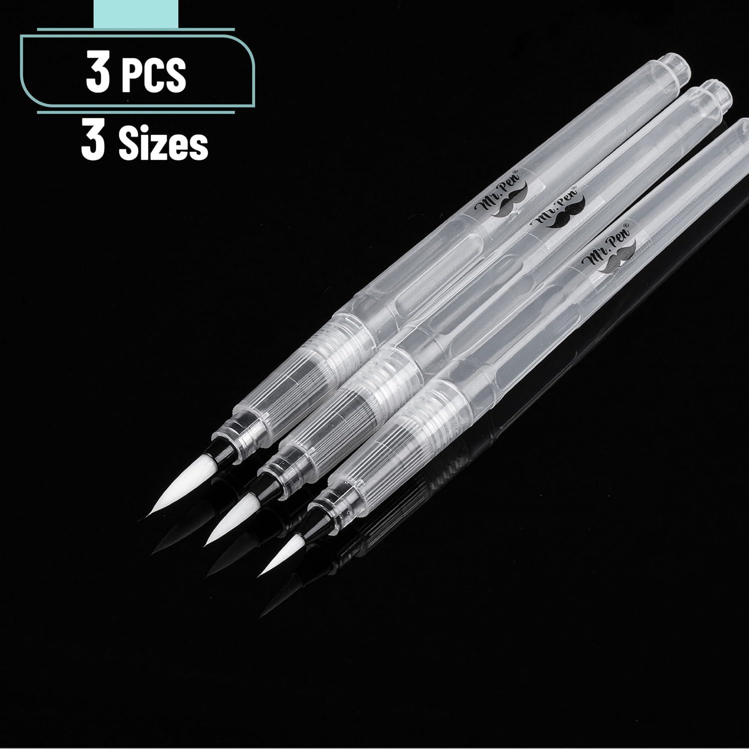 Marcadores de Pincel Acuarelables Mr. Pen Set de 3 Multicolor