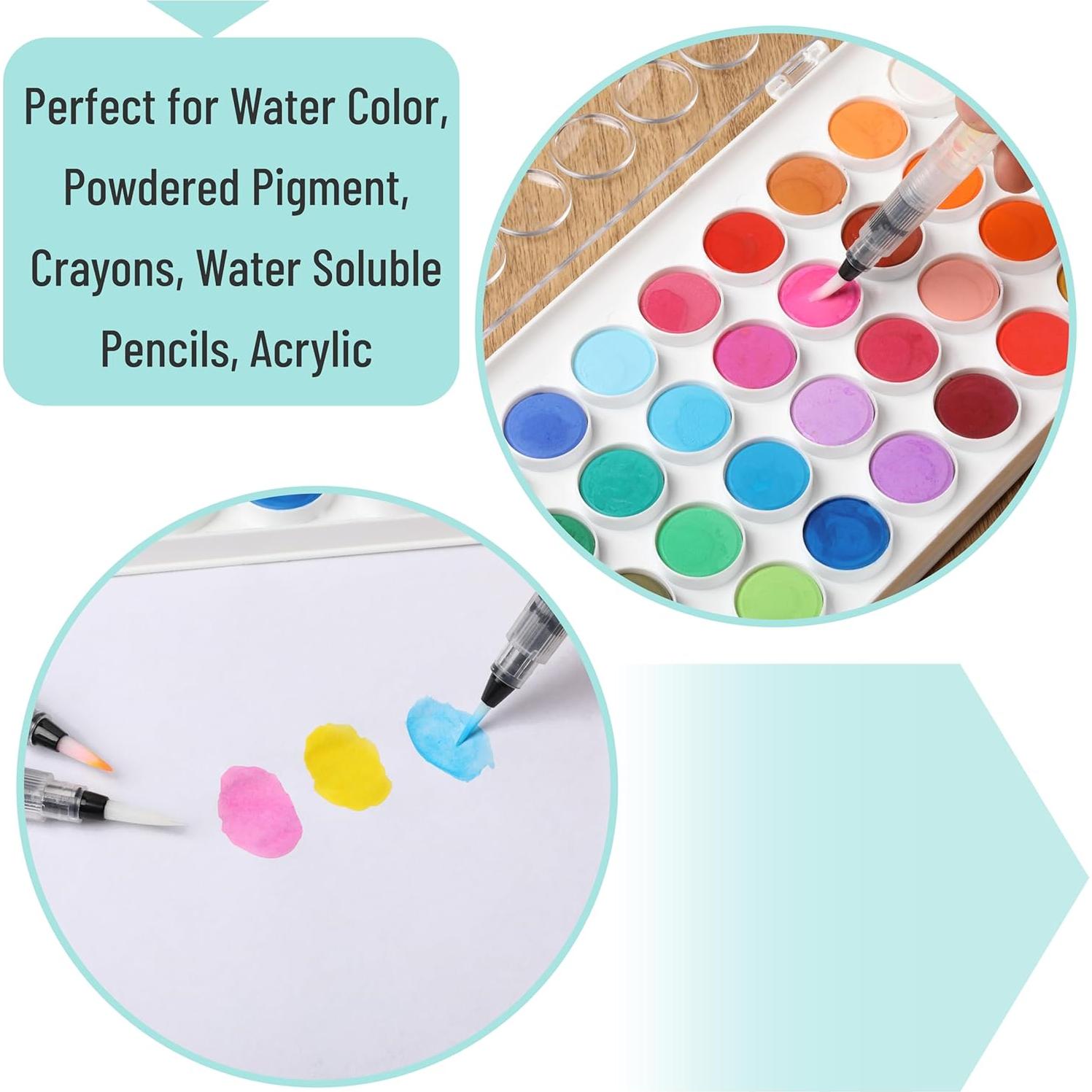 Marcadores de Pincel Acuarelables Mr. Pen Set de 3 Multicolor