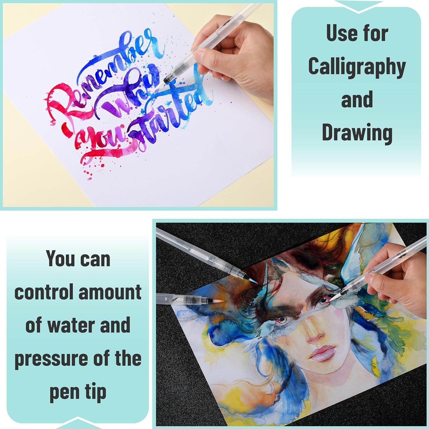 Marcadores de Pincel Acuarelables Mr. Pen Set de 3 Multicolor