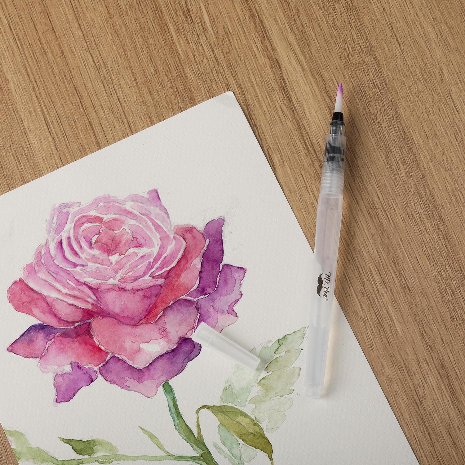 Marcadores de Pincel Acuarelables Mr. Pen Set de 3 Multicolor