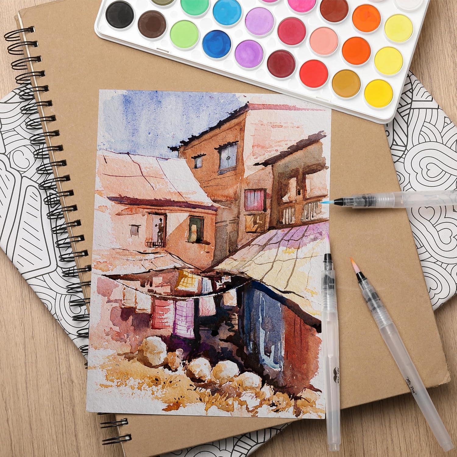 Marcadores de Pincel Acuarelables Mr. Pen Set de 3 Multicolor