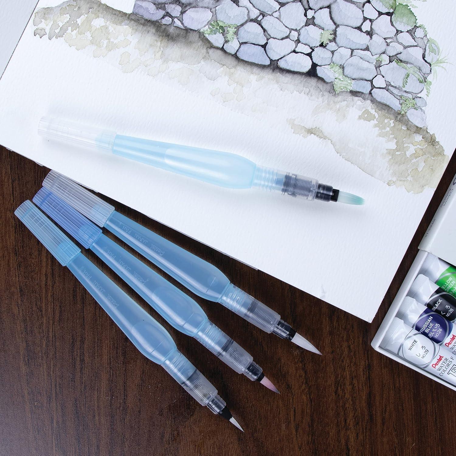 Pincel de Agua Pentel FRH-M Mediano para Acuarela