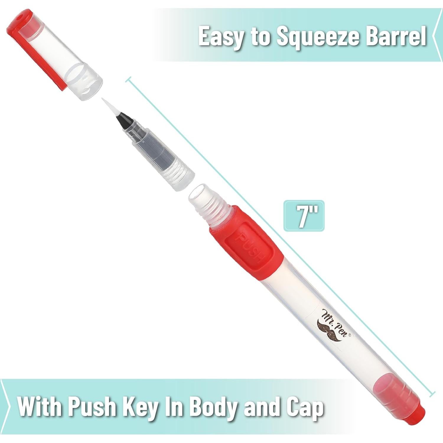 Marcadores de Pincel Acuarelables Mr. Pen - Set de 6 Unidades