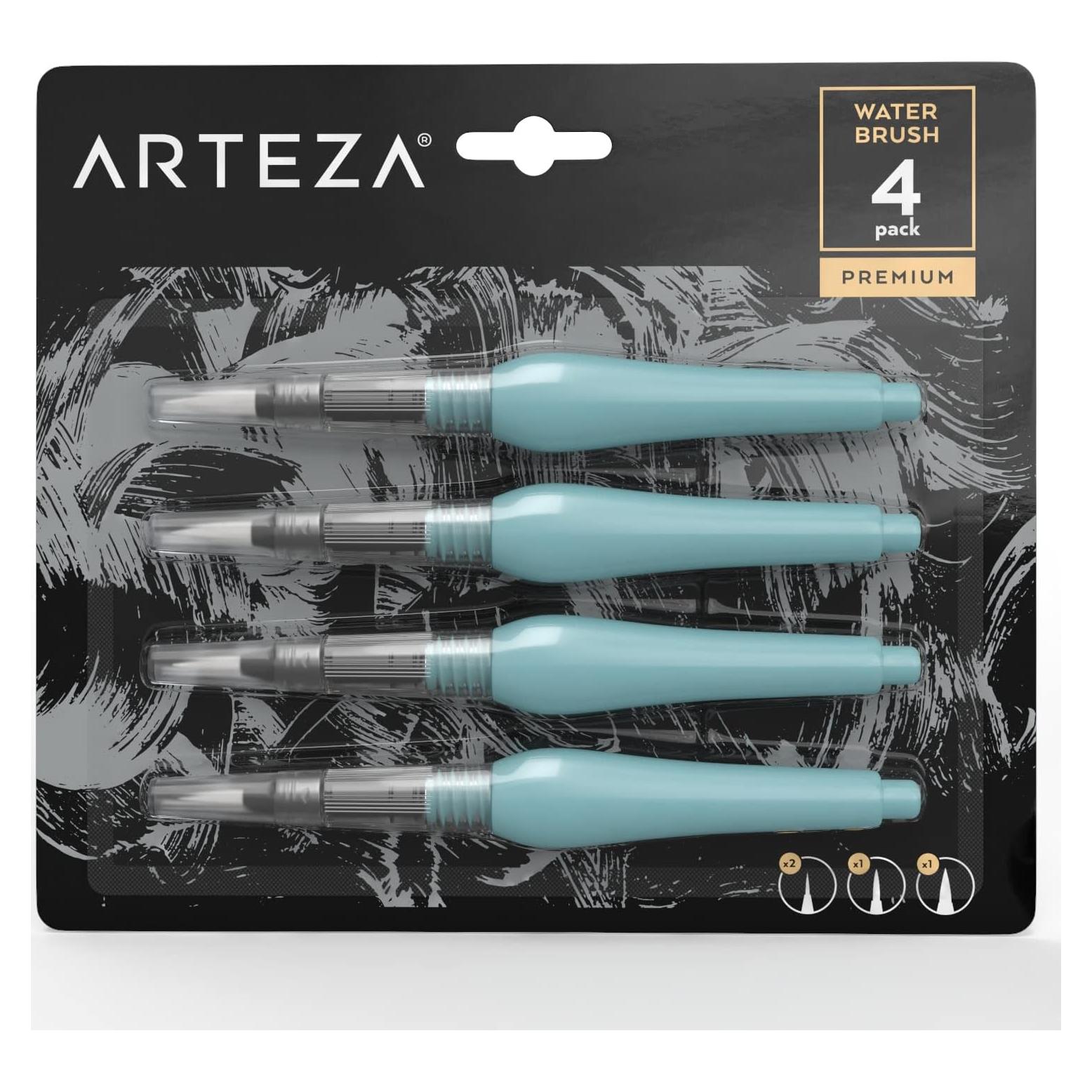 Set de 4 Pinceles de Agua ARTEZA con Puntas de Nylon