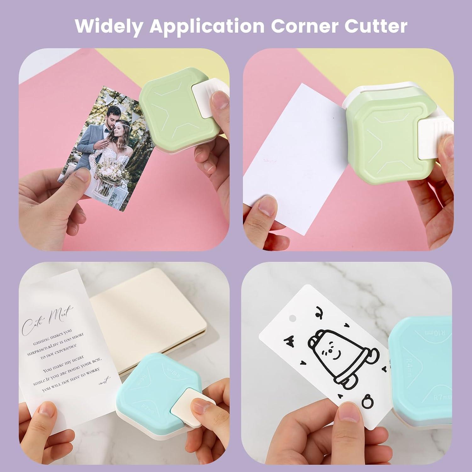 Koogel Punch de Esquina Redondeada 3 en 1 para Manualidades