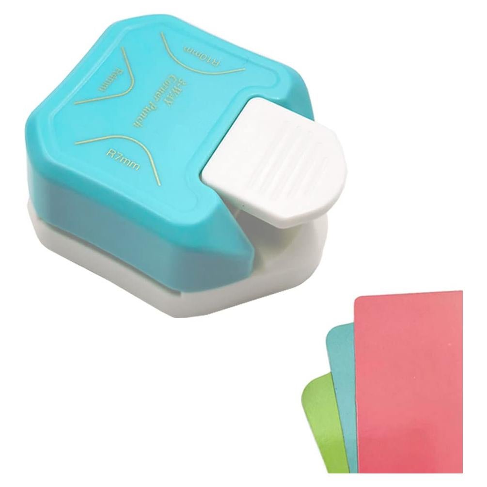 Cortador de esquinas 3 en 1 ANNIKEEY Verde para manualidades