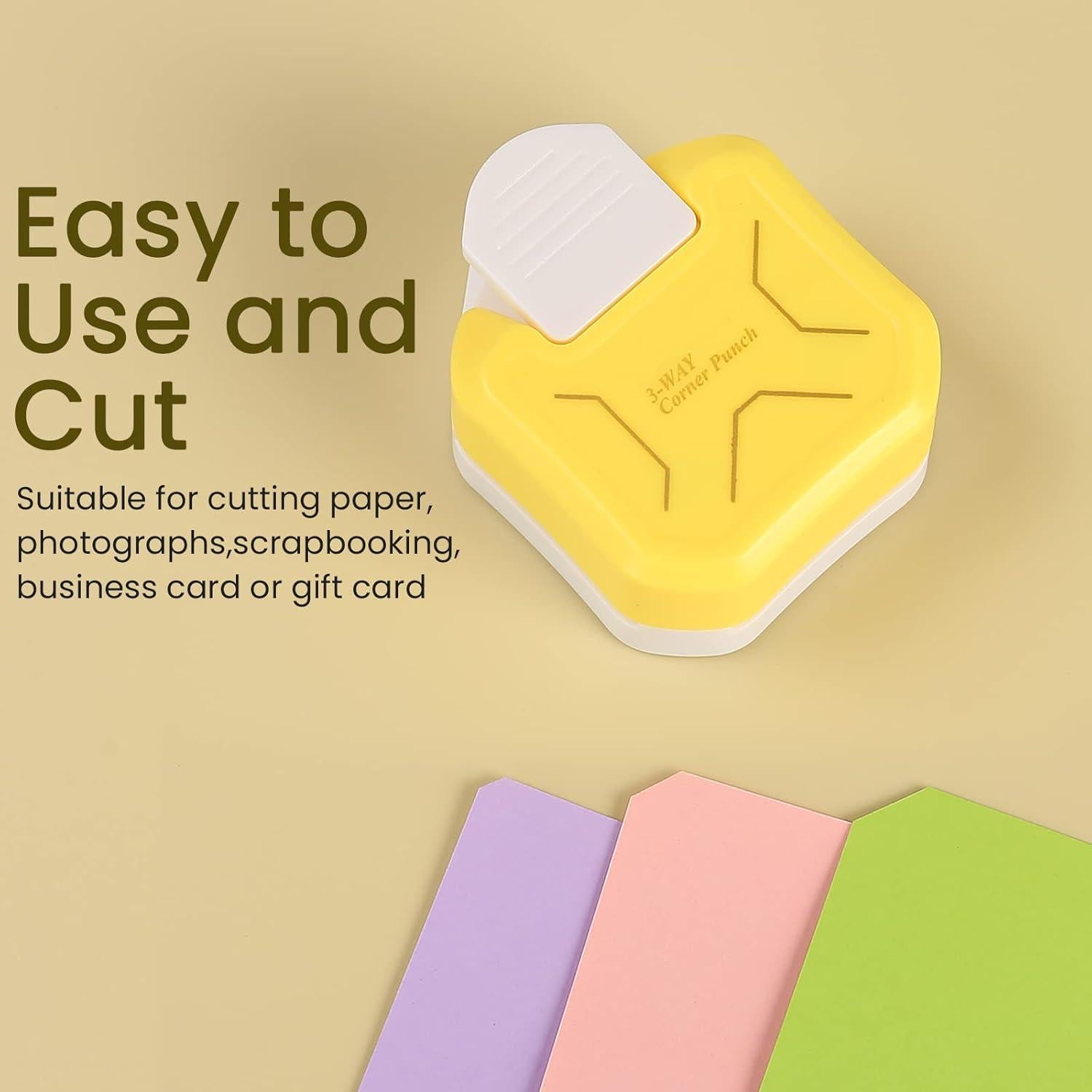 Cortador de Esquinas 3 en 1 MyArTool para Manualidades 4mm 7mm 10mm