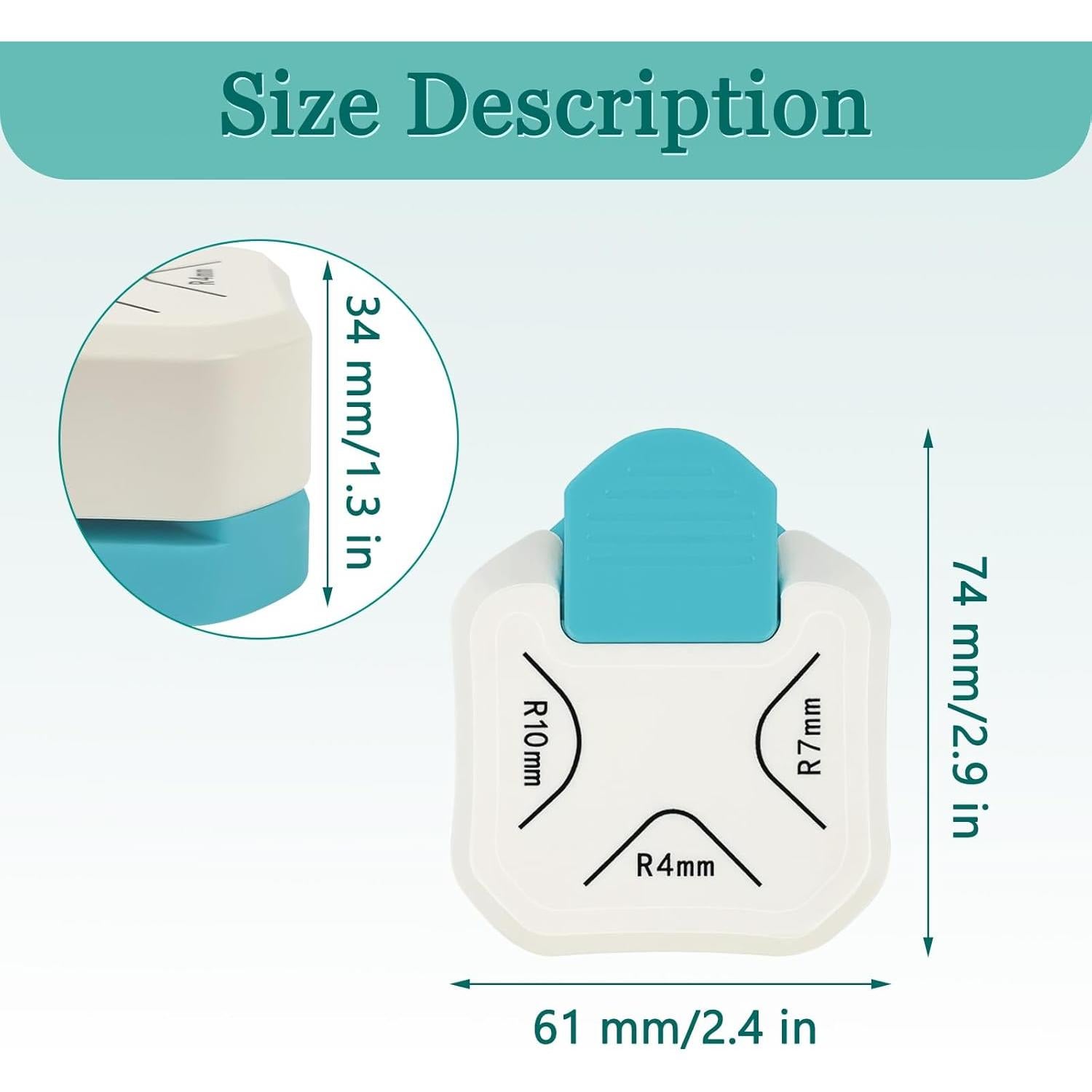 Troquelador de Esquinas 3 en 1 YOLCAR K200 - 4mm, 7mm, 10mm
