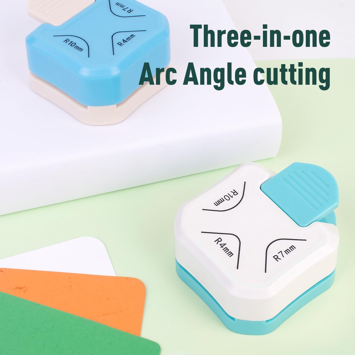 Perforadora de Esquinas 3 en 1 ZEQUAN - Cortador Blanco