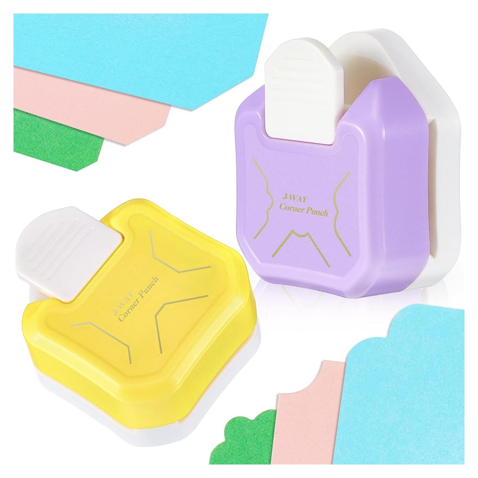 Cortador de Esquinas 3 en 1 Gersoniel - 2 Pcs para Scrapbooking