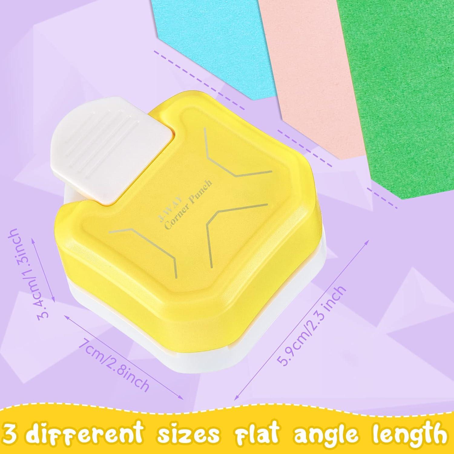 Cortador de Esquinas 3 en 1 Gersoniel - 2 Pcs para Scrapbooking