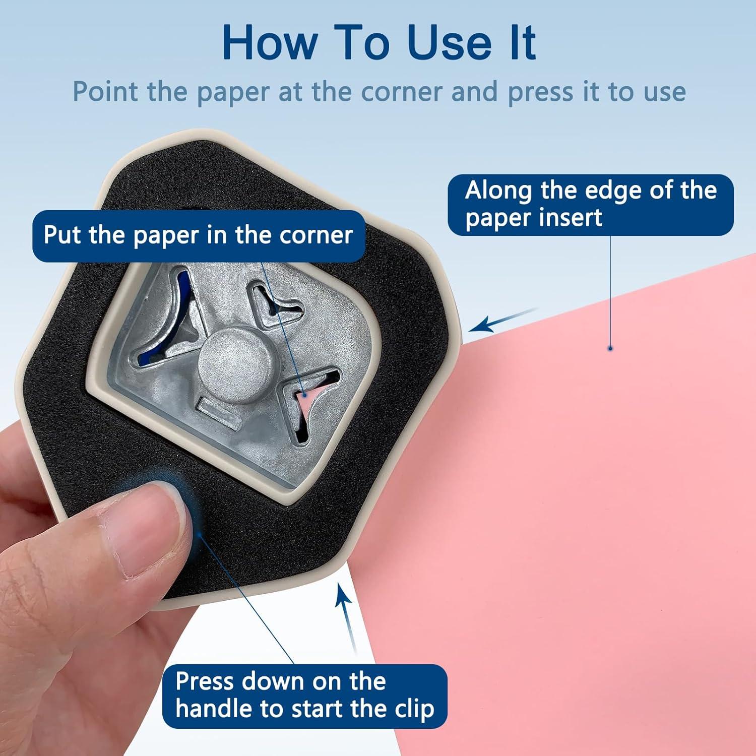 Troquelador de esquinas 3 en 1 YOLCAR R4/R7/R10 para manualidades