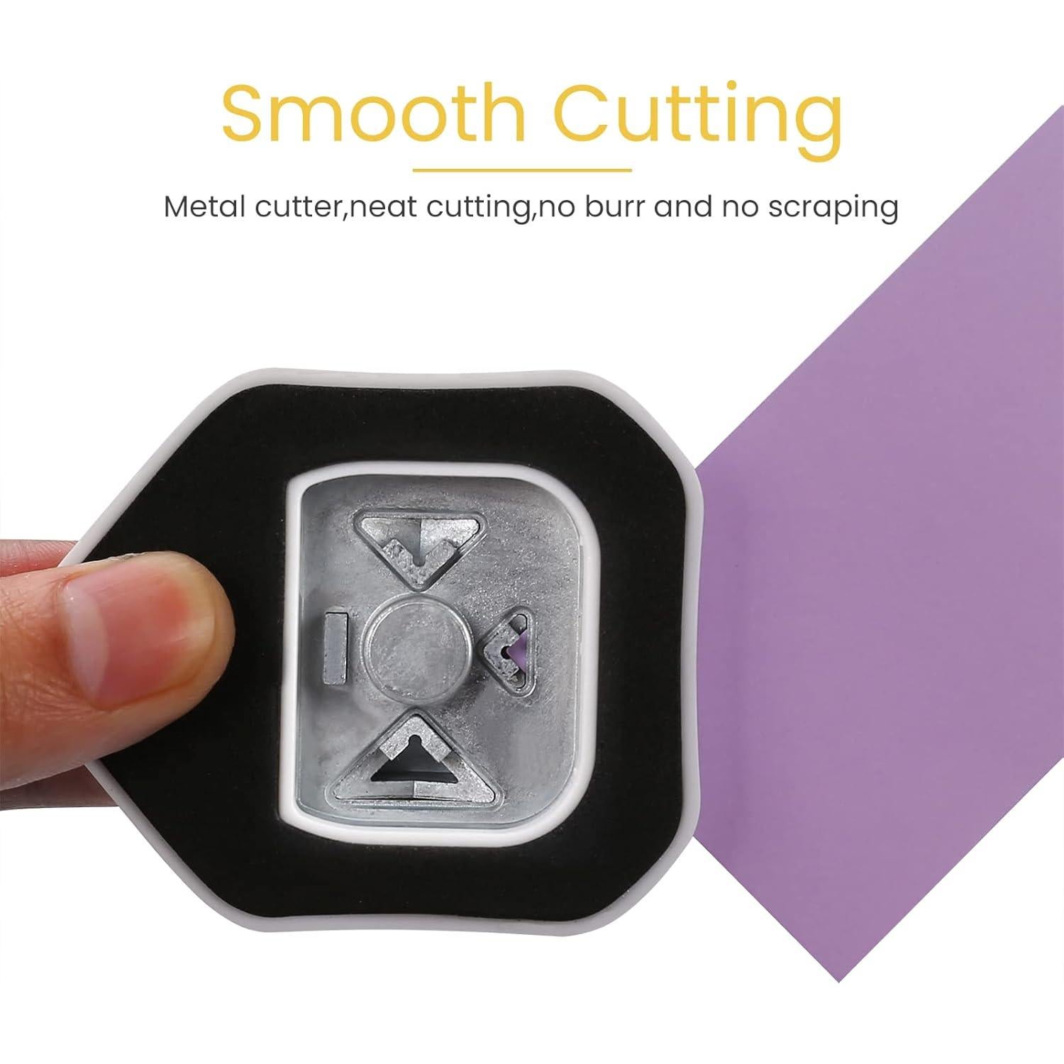 Troquelador de Esquinas Diagonal 3 en 1 Haustgo 5mm 10mm 15mm