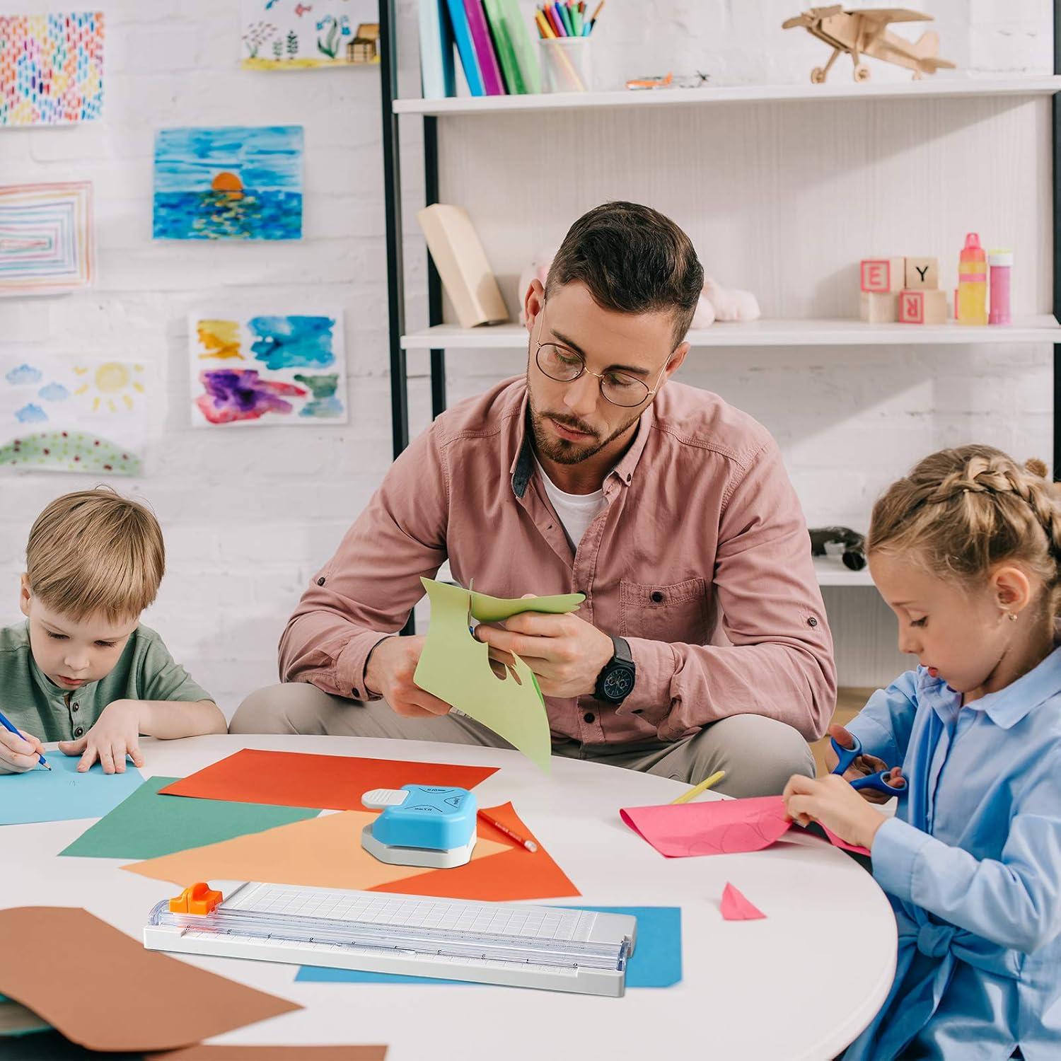 Cortador de Papel y Punch de Esquina 3 en 1 Zonon 28x10.5 cm