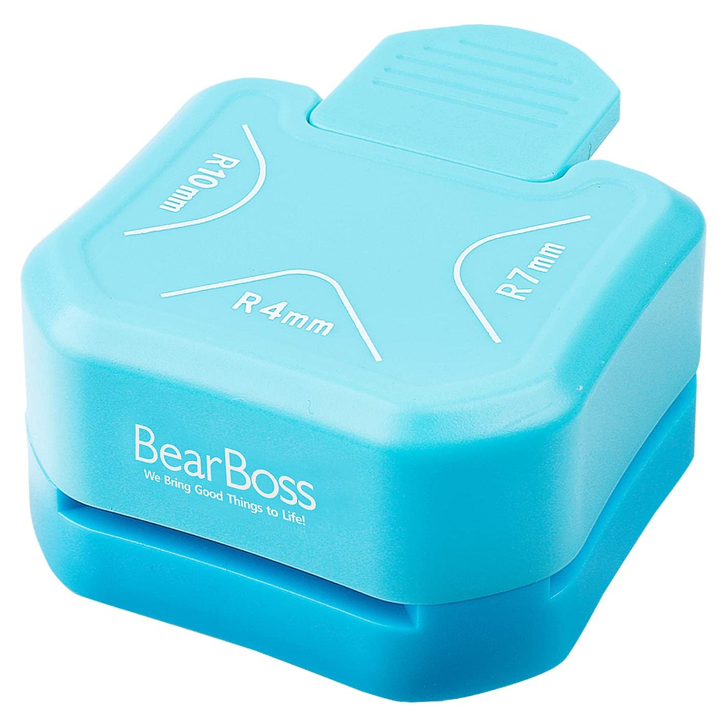 Cortador de esquinas 3 en 1 BearBoss - Azul Océano, 4mm, 7mm, 10mm