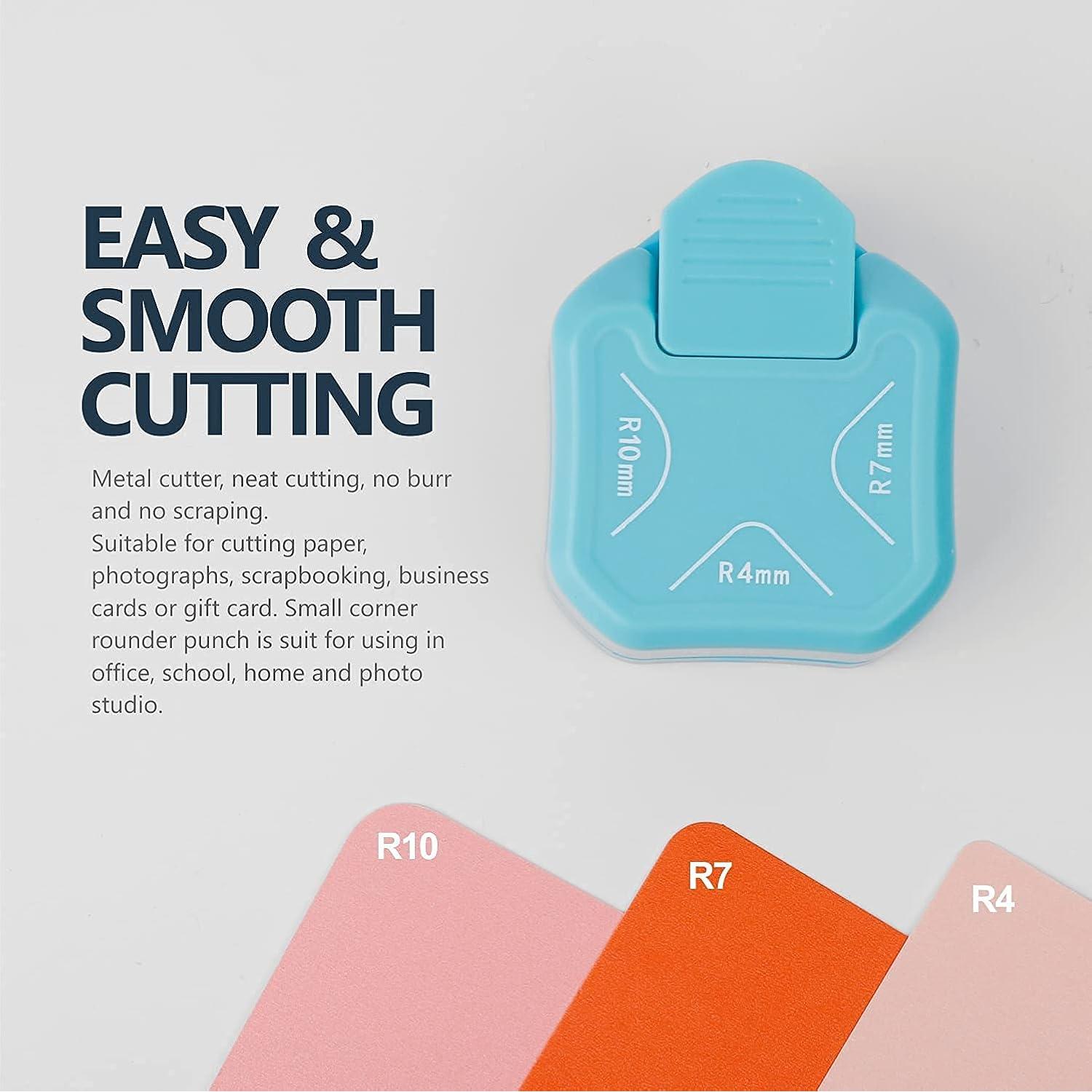 Cortador de esquinas 3 en 1 BearBoss - Azul Océano, 4mm, 7mm, 10mm