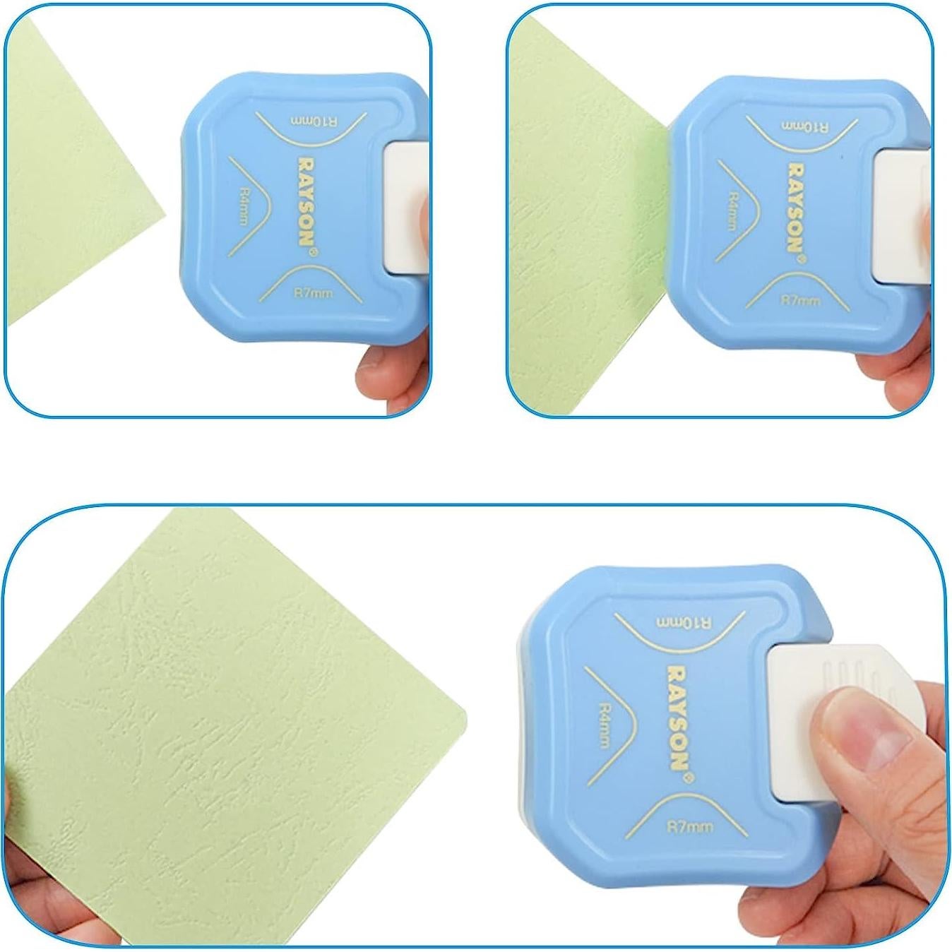 Cortador de Esquinas RAYSON CR05BL 3 en 1 Azul 4mm 7mm 10mm